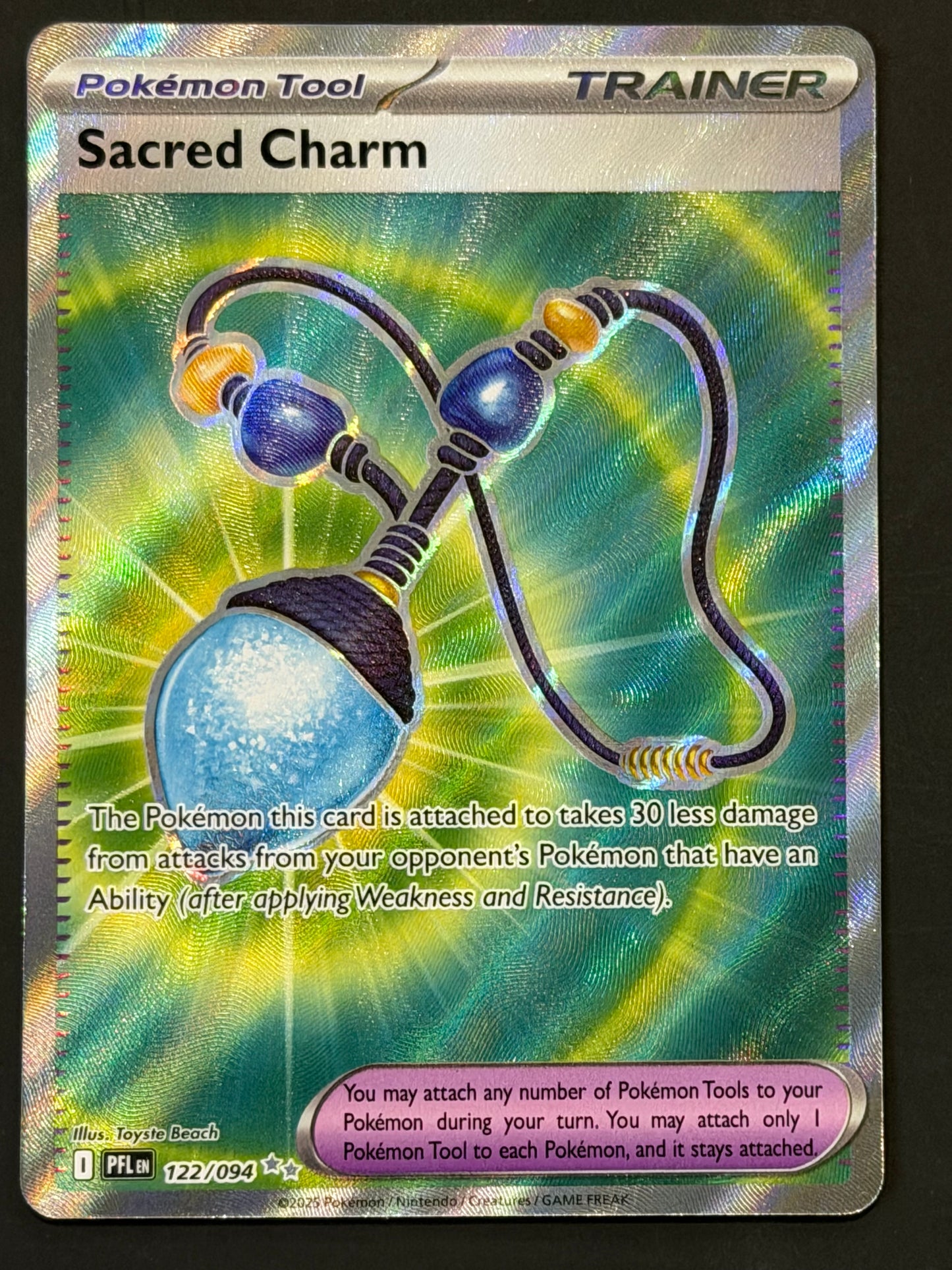 122/094 Sacred Charm - Pokémon Phantasmal Flames Ultra Rare