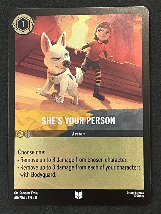040/204 She’s Your Person - Disney Lorcana Reign of Jafar Uncommon FOIL