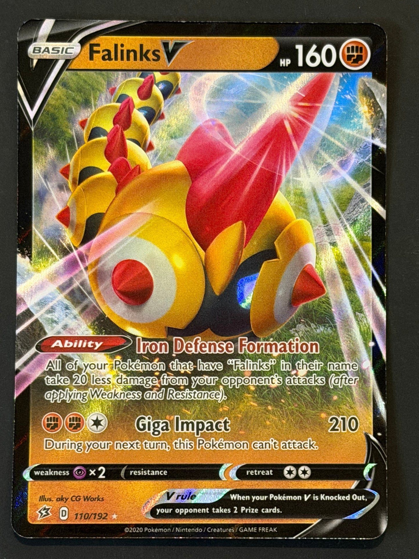 110/192 Falinks V - Pokémon Rebel Clash Ultra Rare