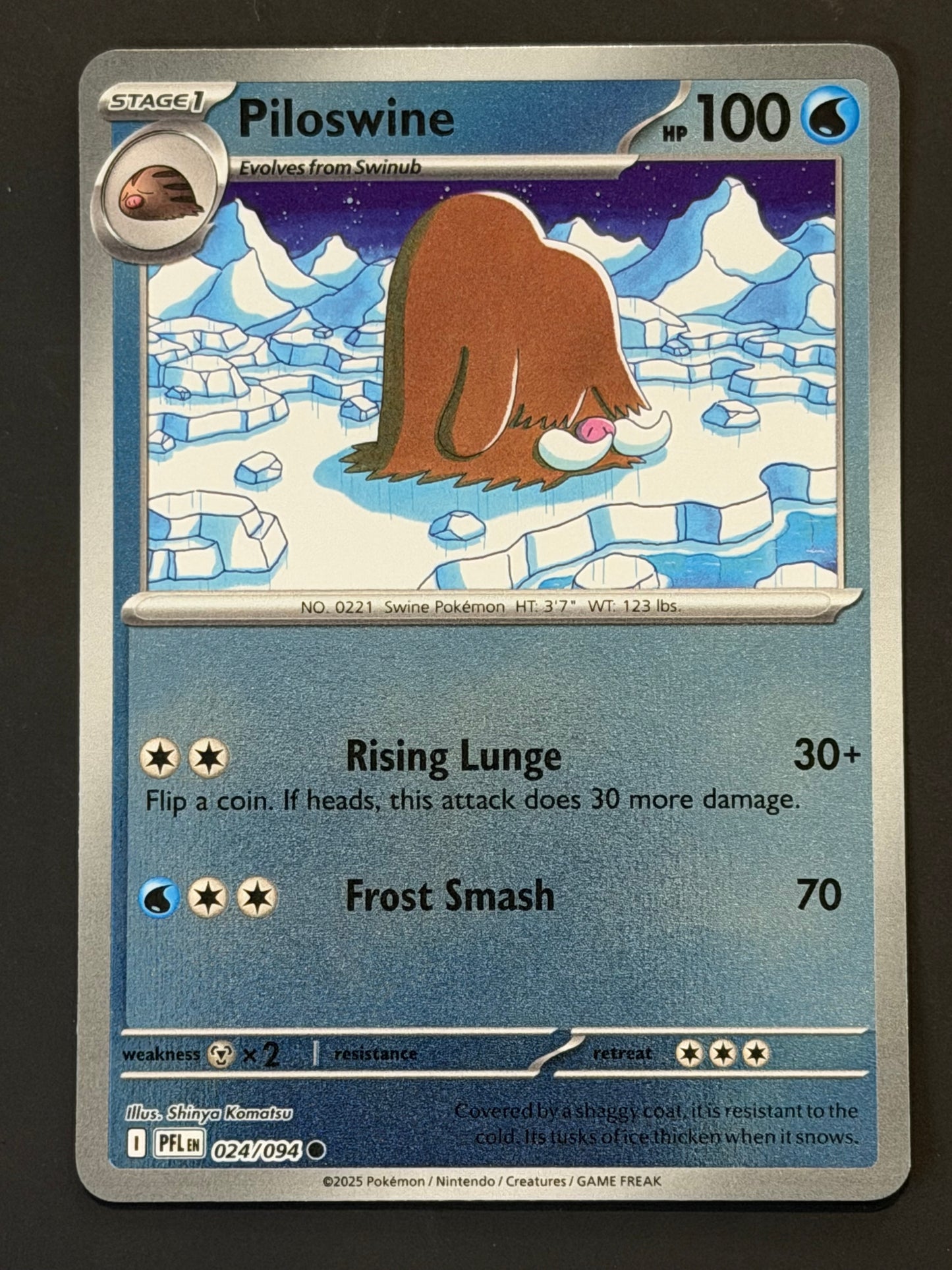 024/094 Piloswine - Pokémon Phantasmal Flames Common Reverse