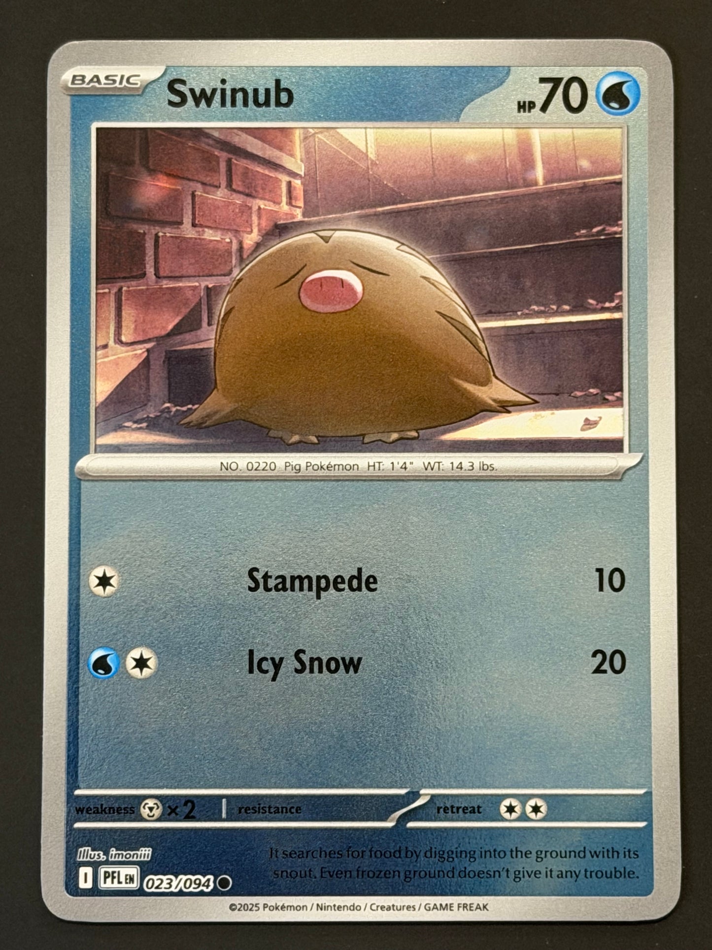 023/094 Swinub - Pokémon Phantasmal Flames Common Reverse