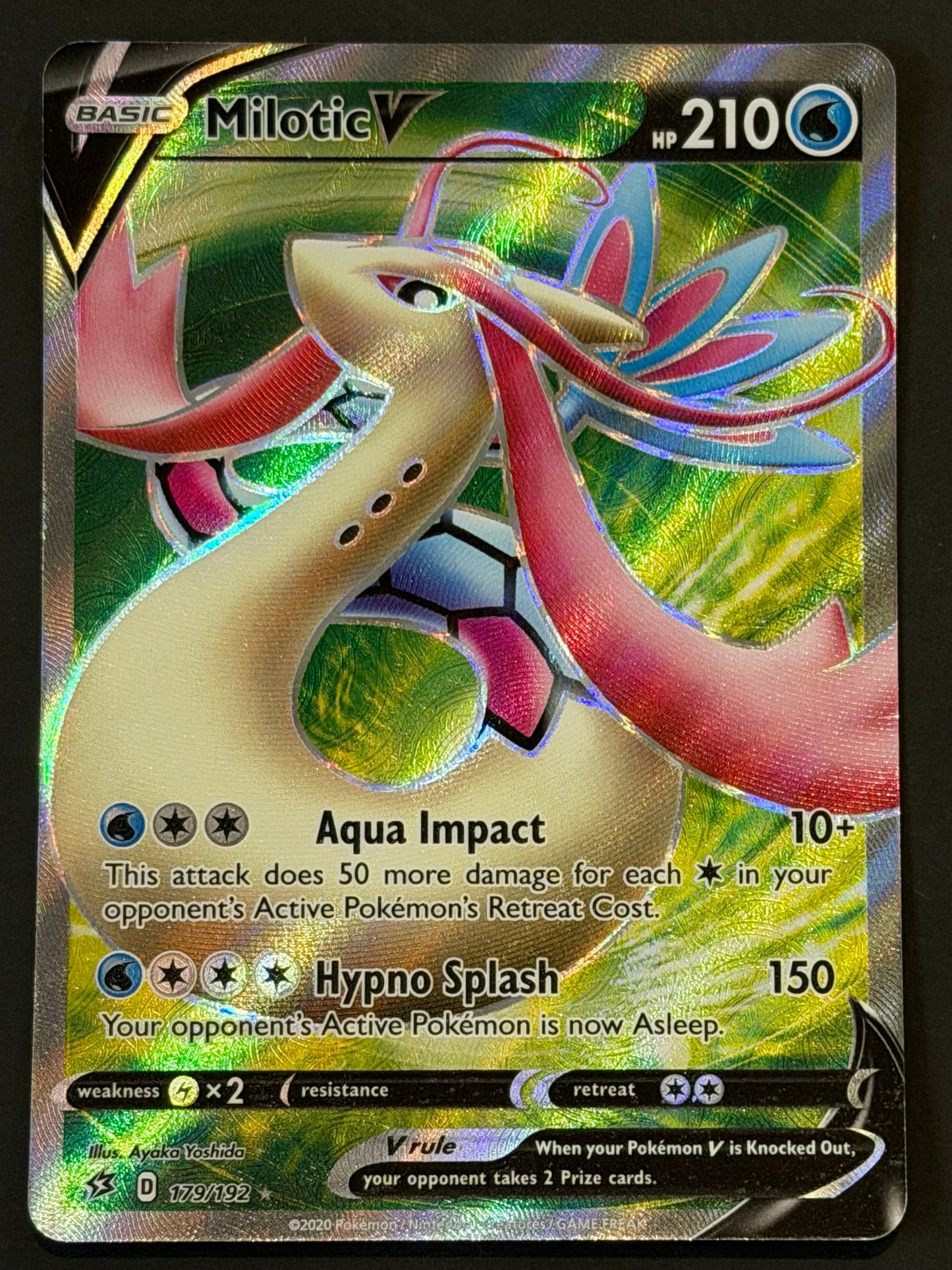 179/192 Milotic V - Pokémon Rebel Clash Full Art
