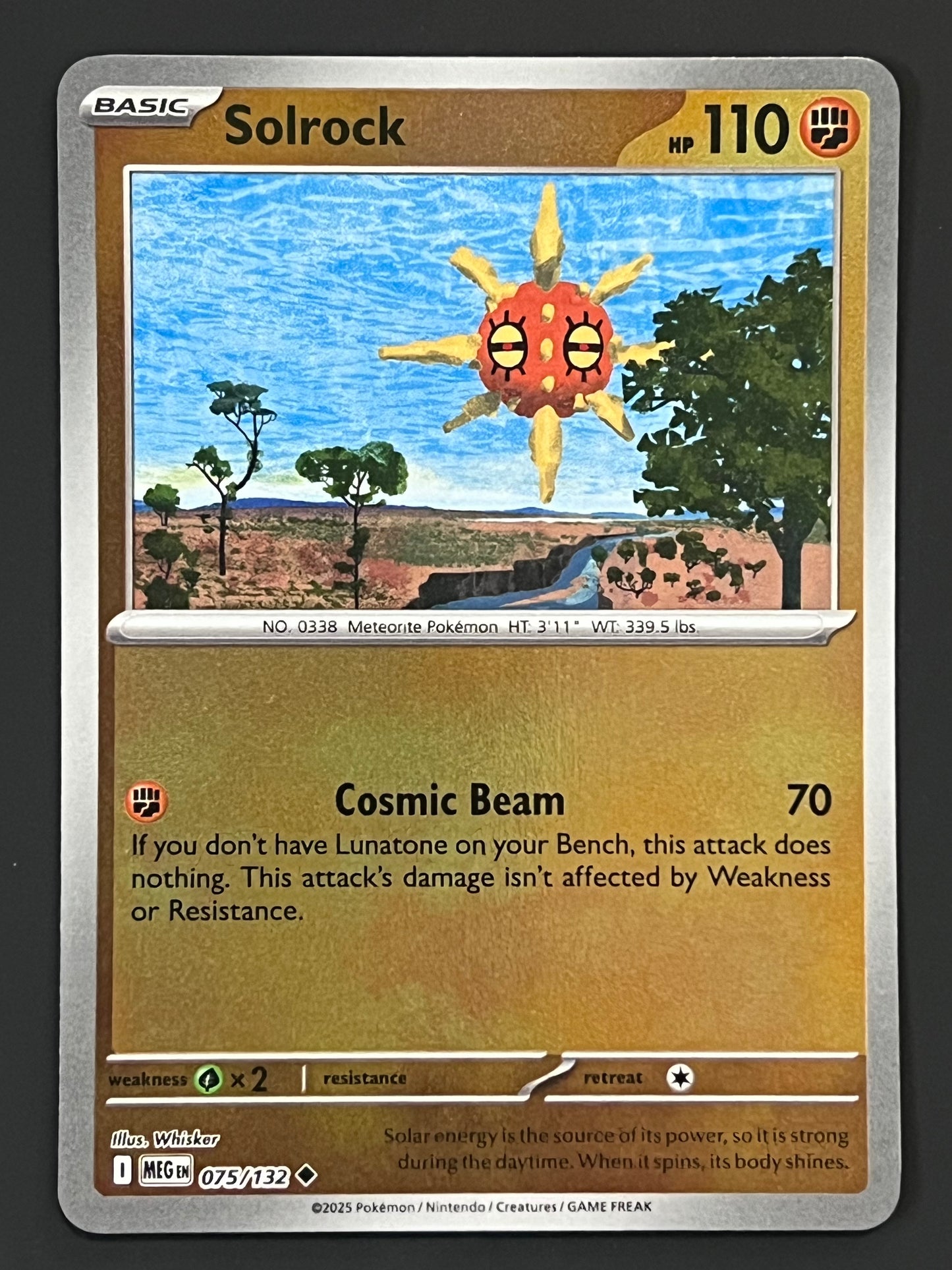 075/132 Solrock - Pokémon Mega Evolution Base Uncommon Reverse