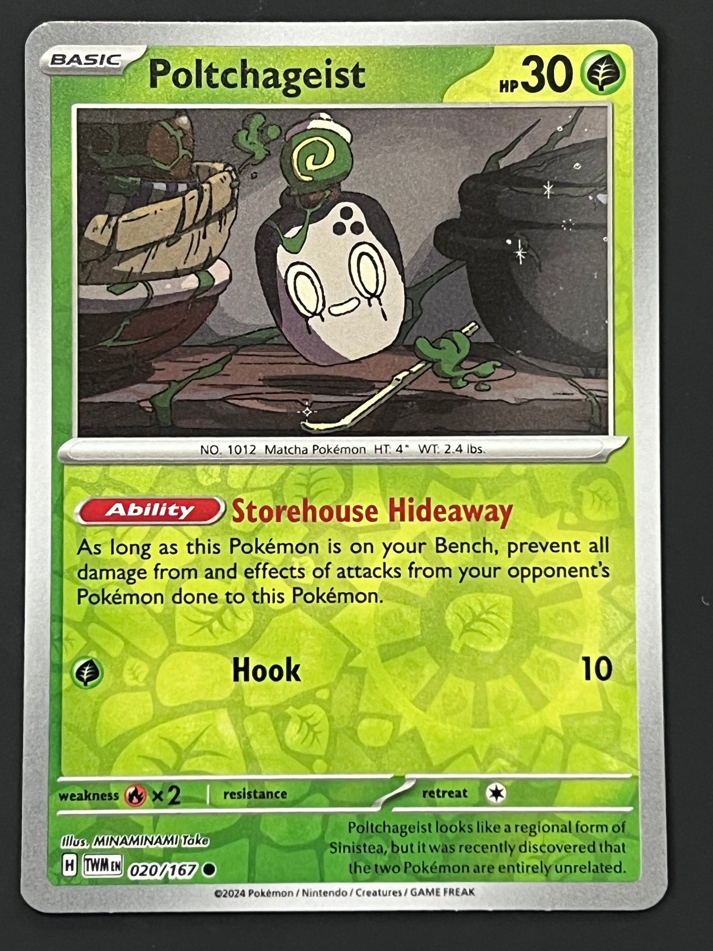 020/167 Poltchageist - Pokémon Twilight Masquerade Common Reverse
