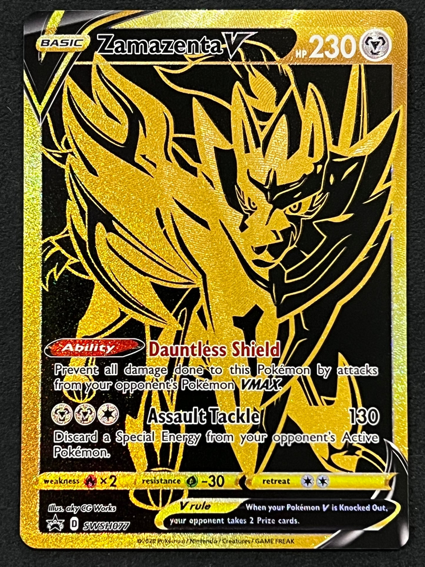 SWSH077 Zamazenta V - Black Star Promo