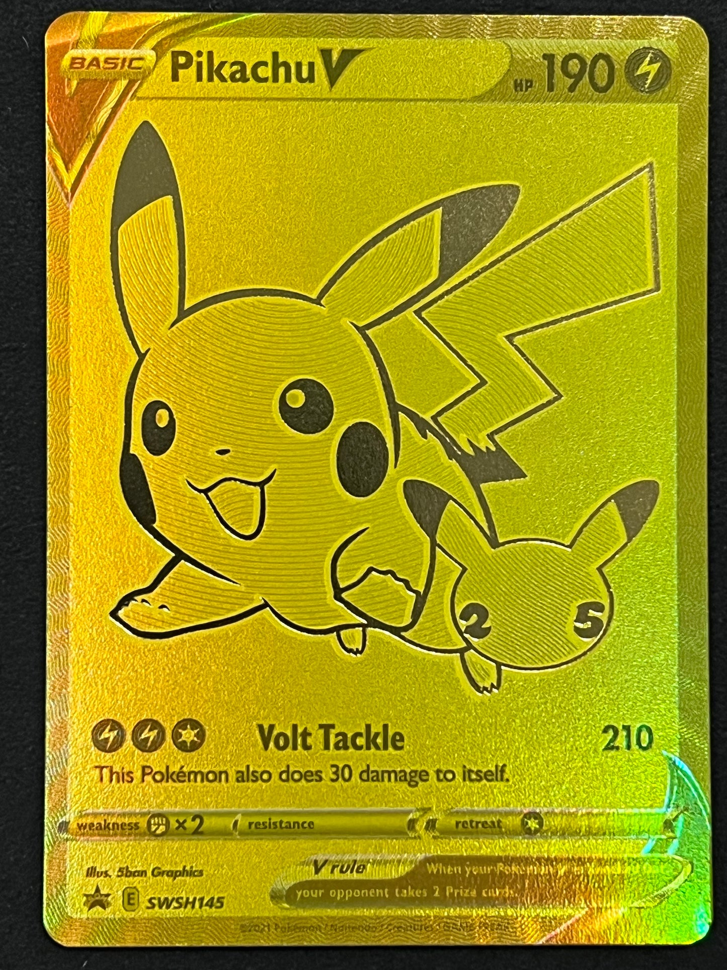 SWSH145 Pikachu V - Black Star Promo