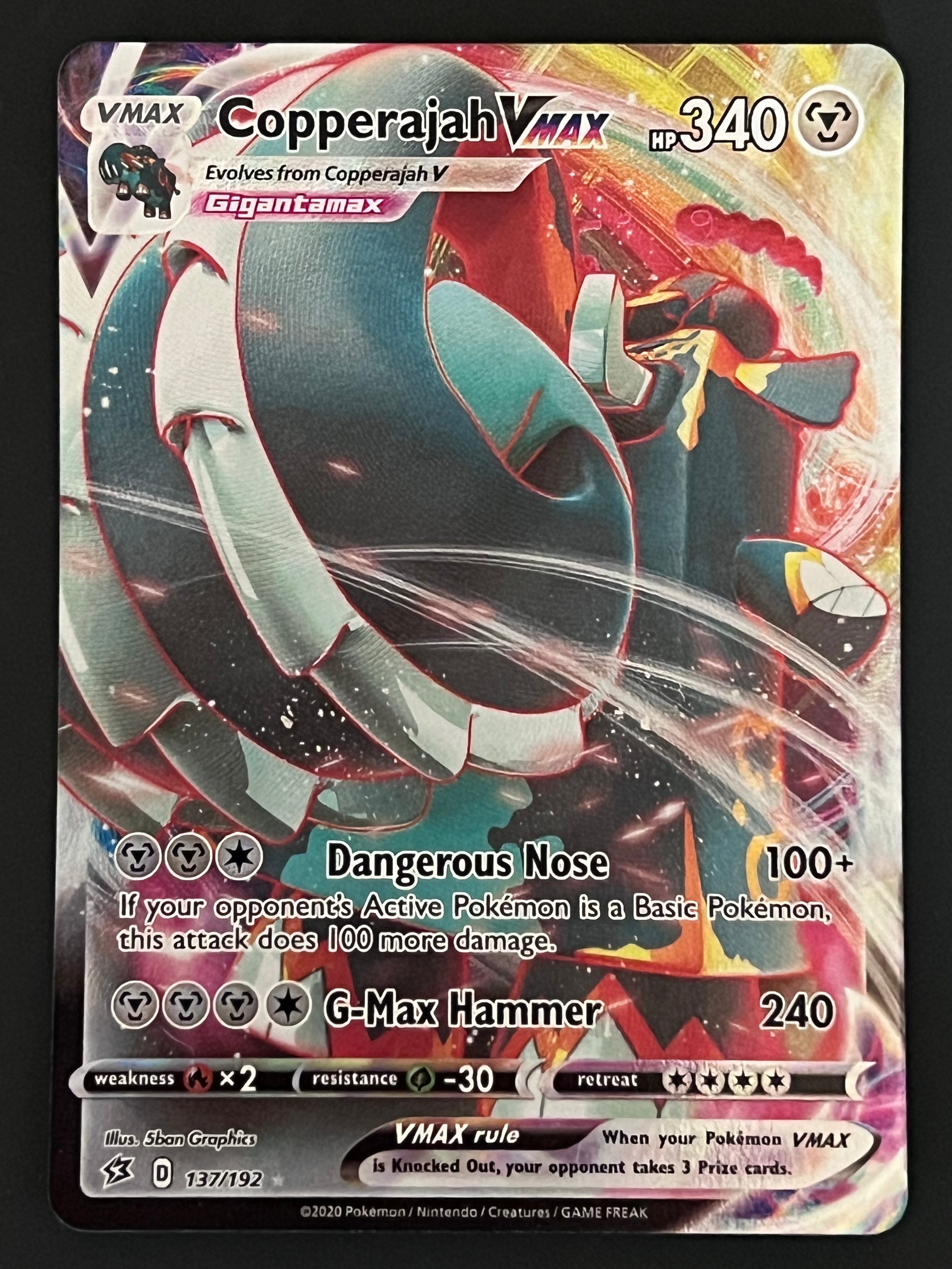 137/192 Copperajah VMax - Pokmon Rebel Clash Ultra Rare Jarvvos 137/192 Copperajah VMax - Pokmon Rebel Clash Ultra Rare Jarvvos