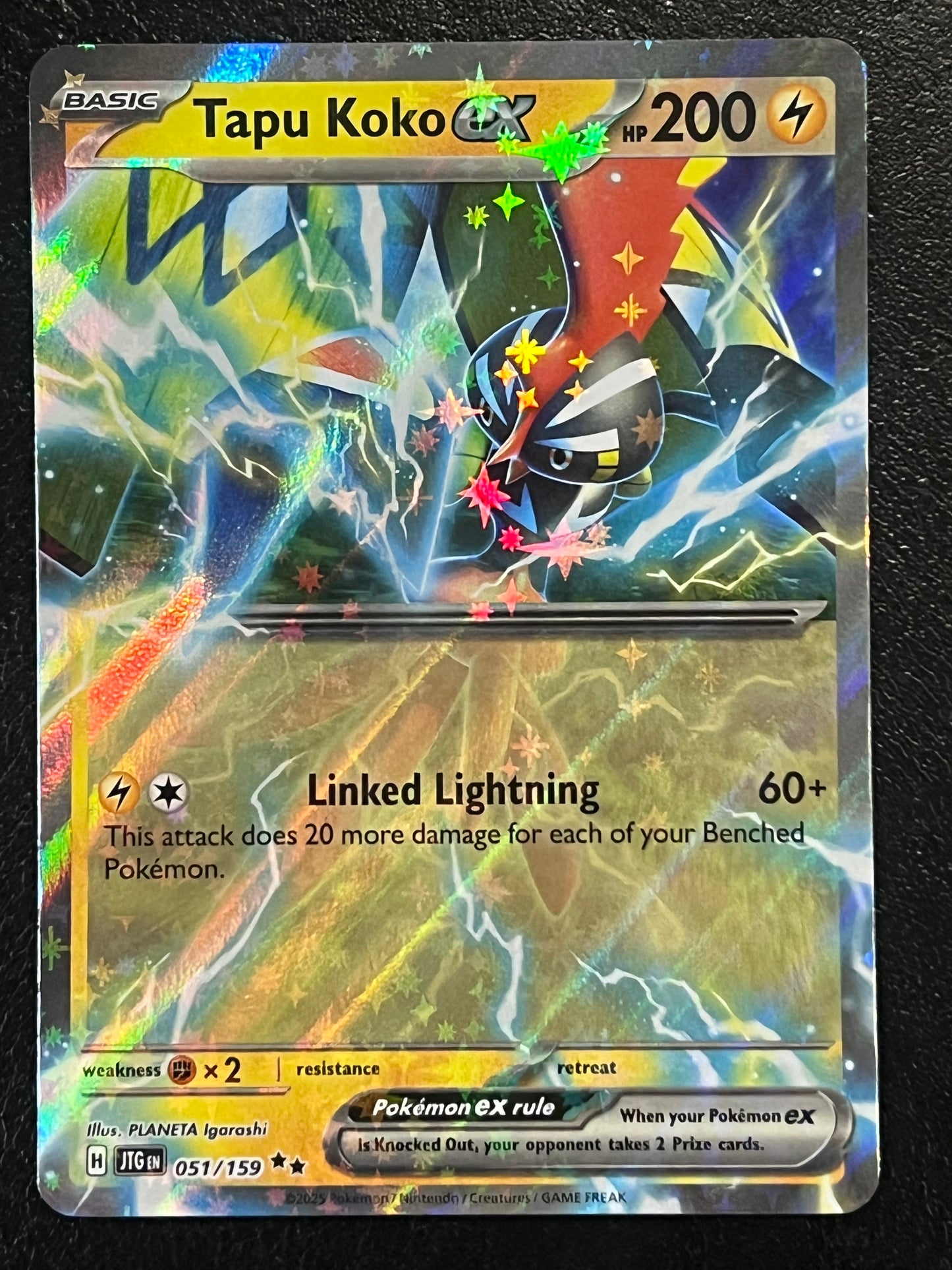 051/159 Tapu Koko Ex - Pokémon Journey Together Double Rare