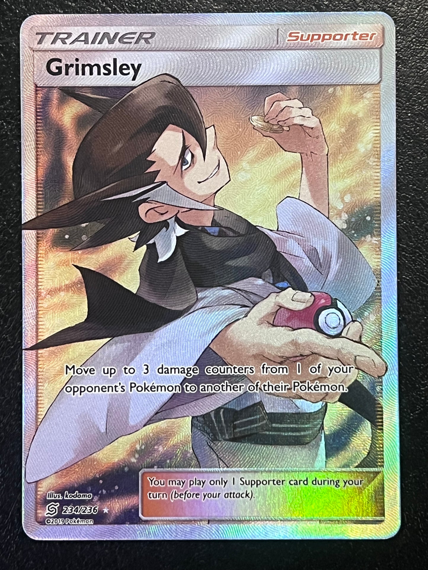 234/236 Grimsley - Pokémon Unified Minds Full Art