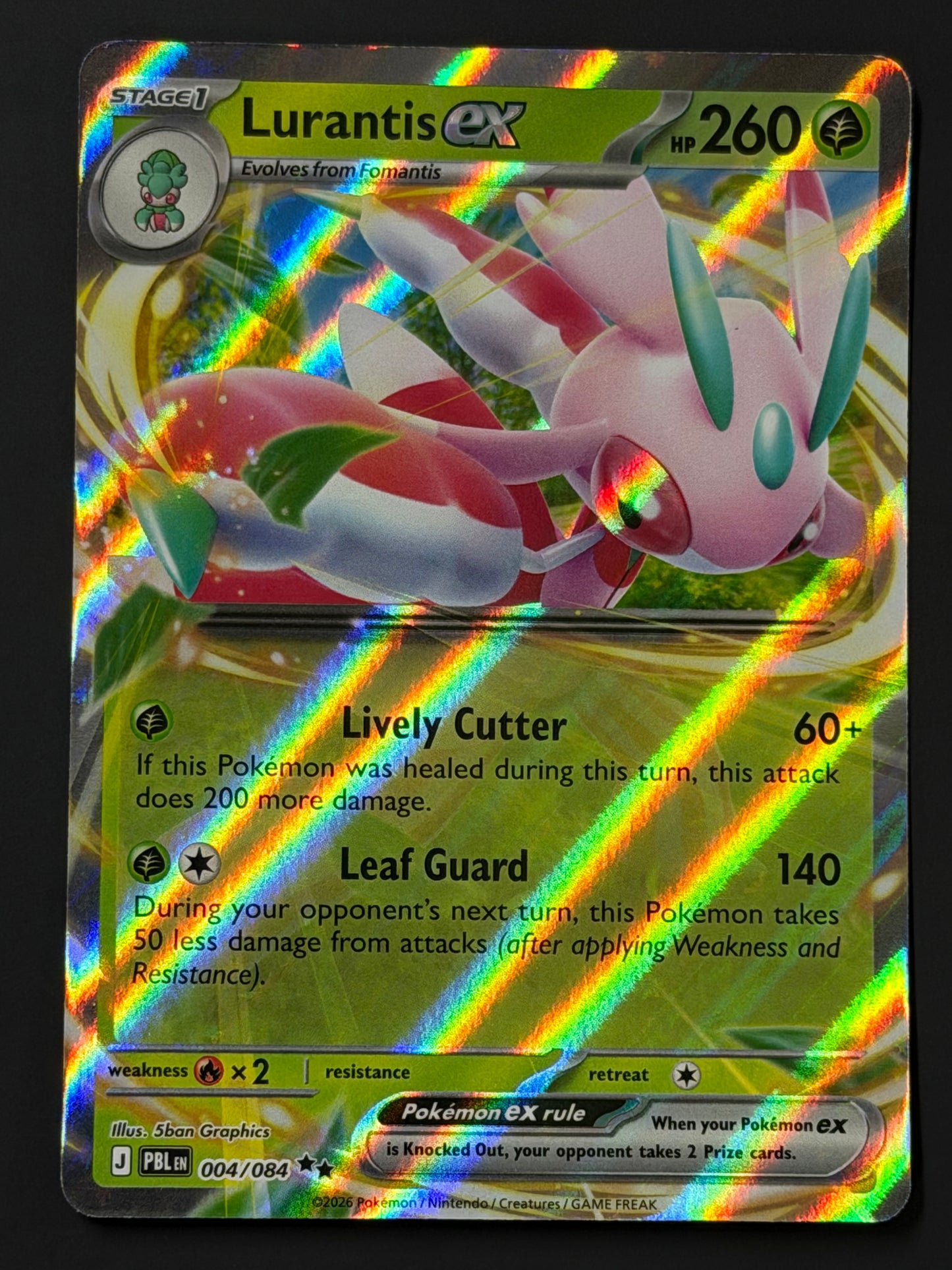 004/084 Lurantis ex - Pokémon Pitch Black Double Rare