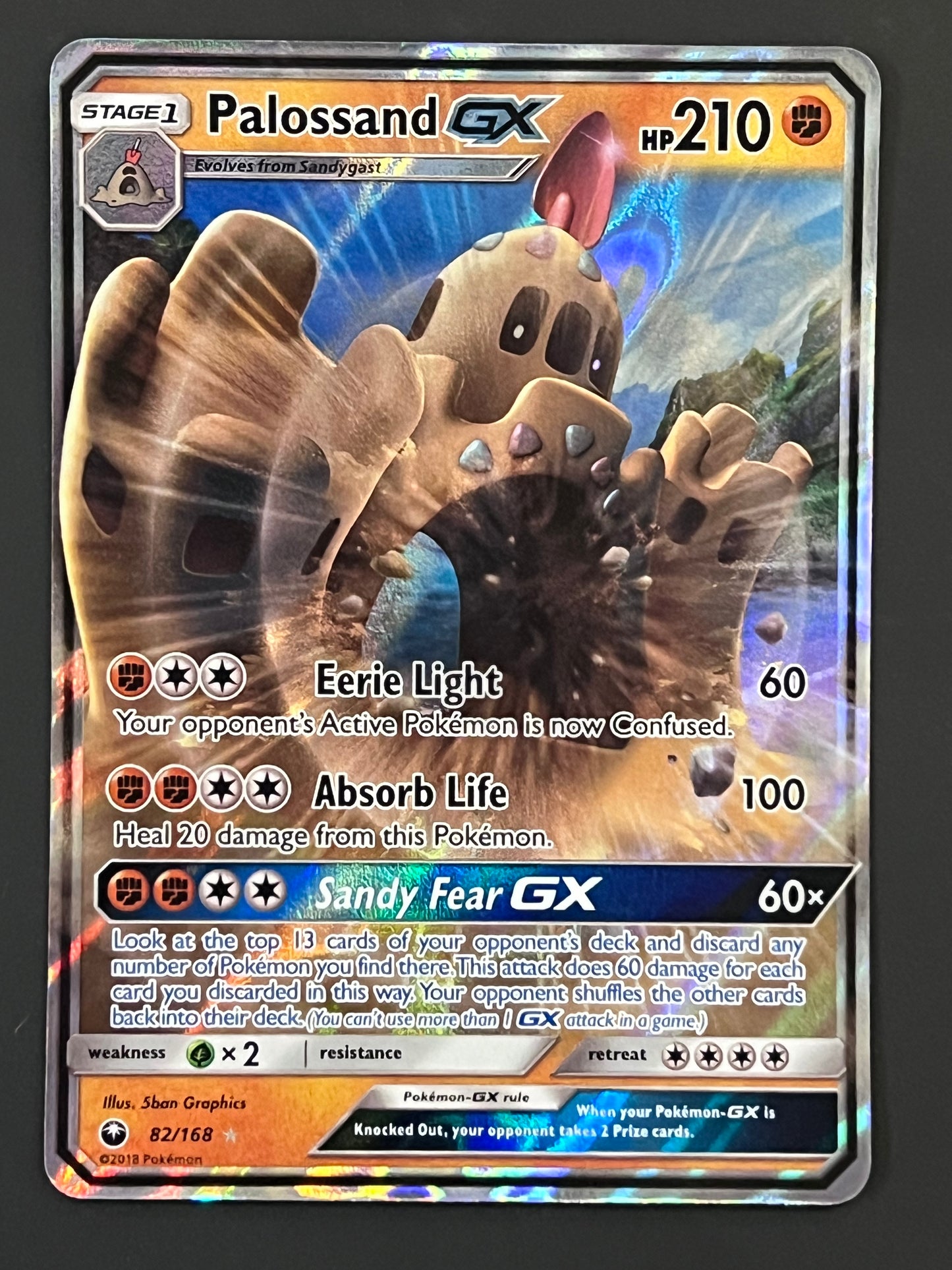 082/168 Palossand Gx - Pokémon Celestial Storm Ultra Rare