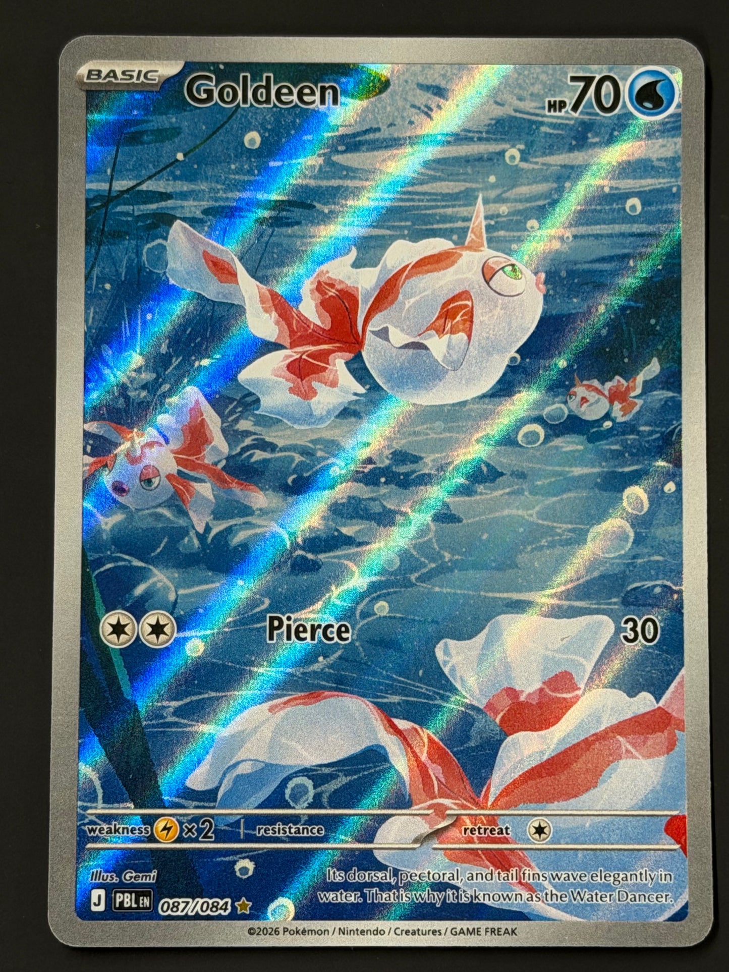 087/084 Goldeen - Pokémon Pitch Black Illustration Rare