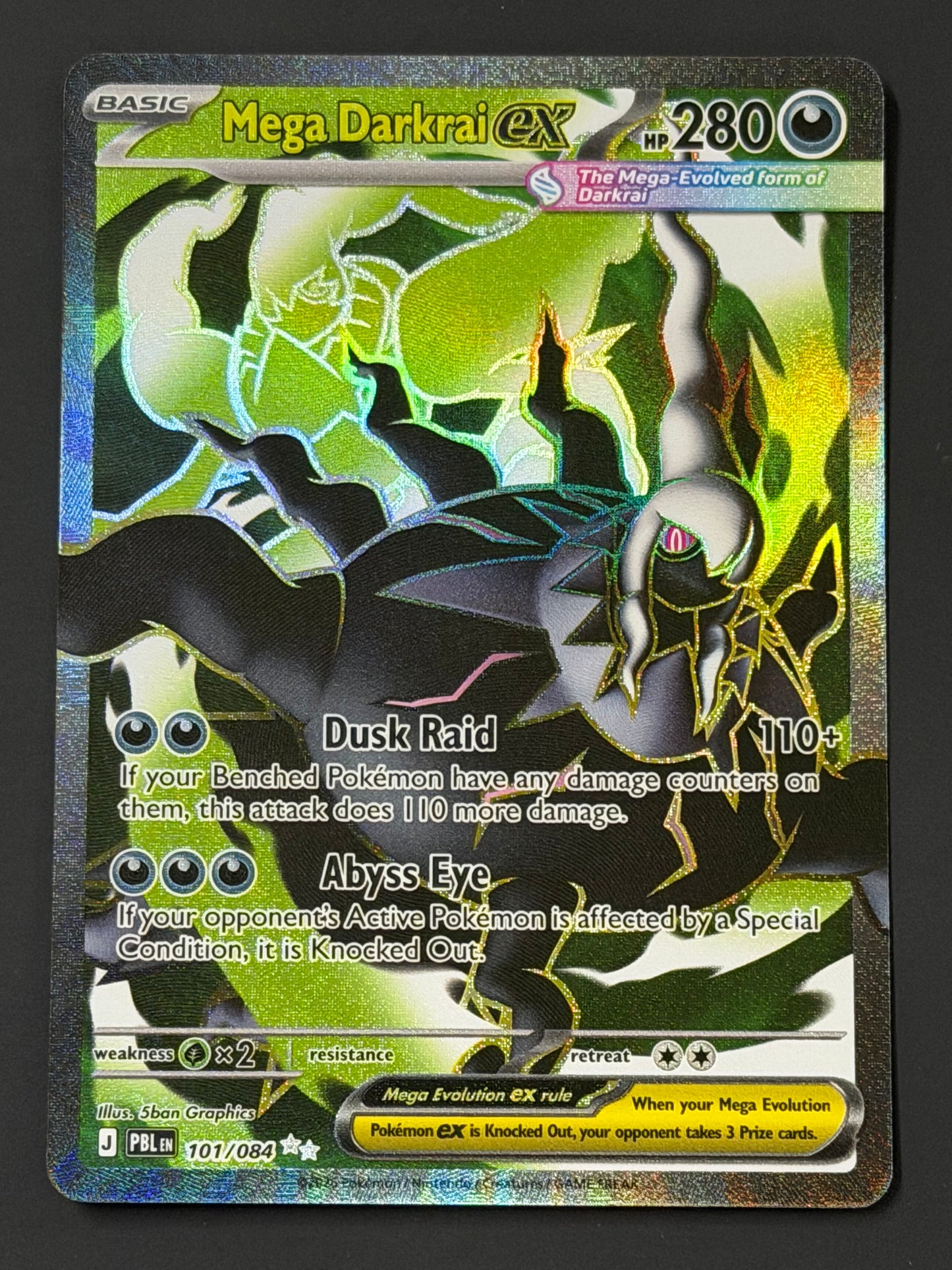 101/084 Mega Darkrai ex - Pokémon Pitch Black Ultra Rare