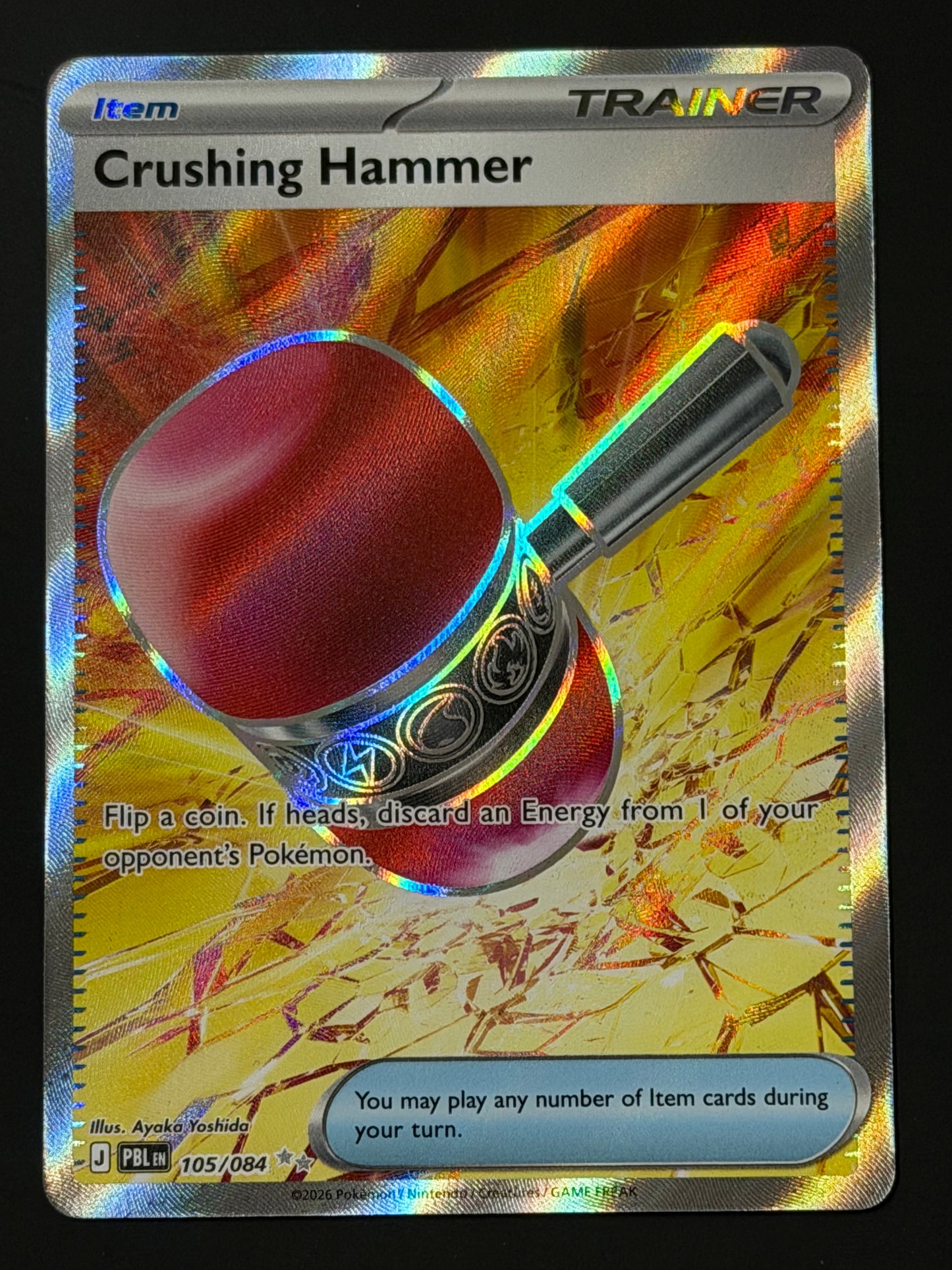 105/084 Crushing Hammer - Pokémon Pitch Black Ultra Rare
