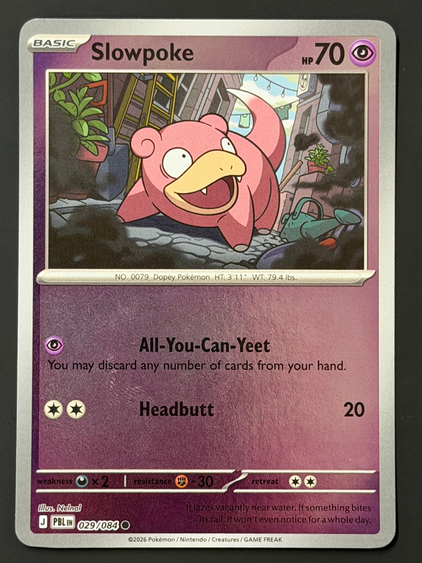 029/084 Slowpoke - Pokémon Pitch Black Common Reverse