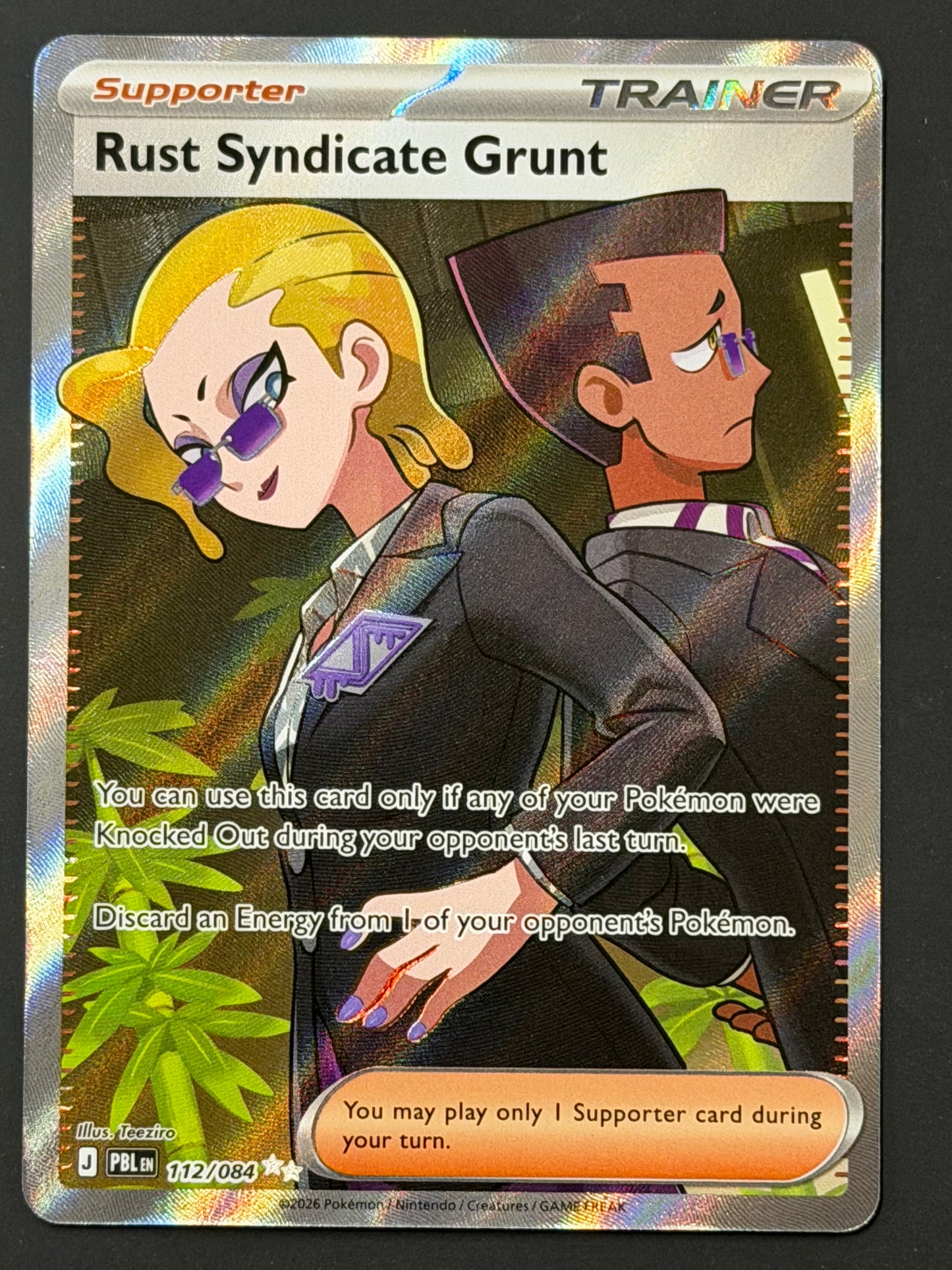 112/084 Rust Syndicate Grunt - Pokémon Pitch Black Ultra Rare