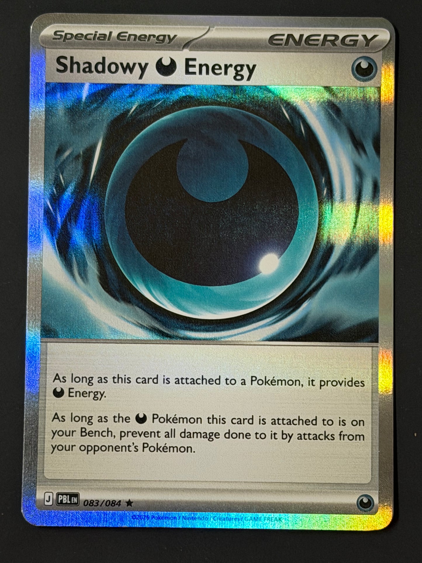 083/084 Shadowy Energy - Pokémon Pitch Black Rare Holo