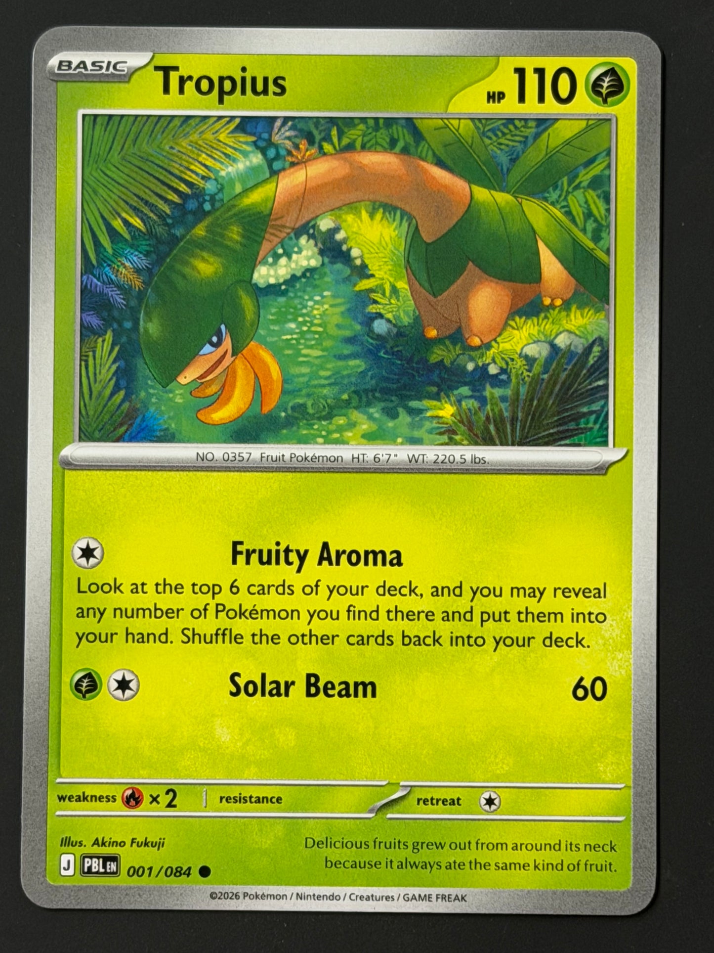 001/084 Tropius - Pokémon Pitch Black Common