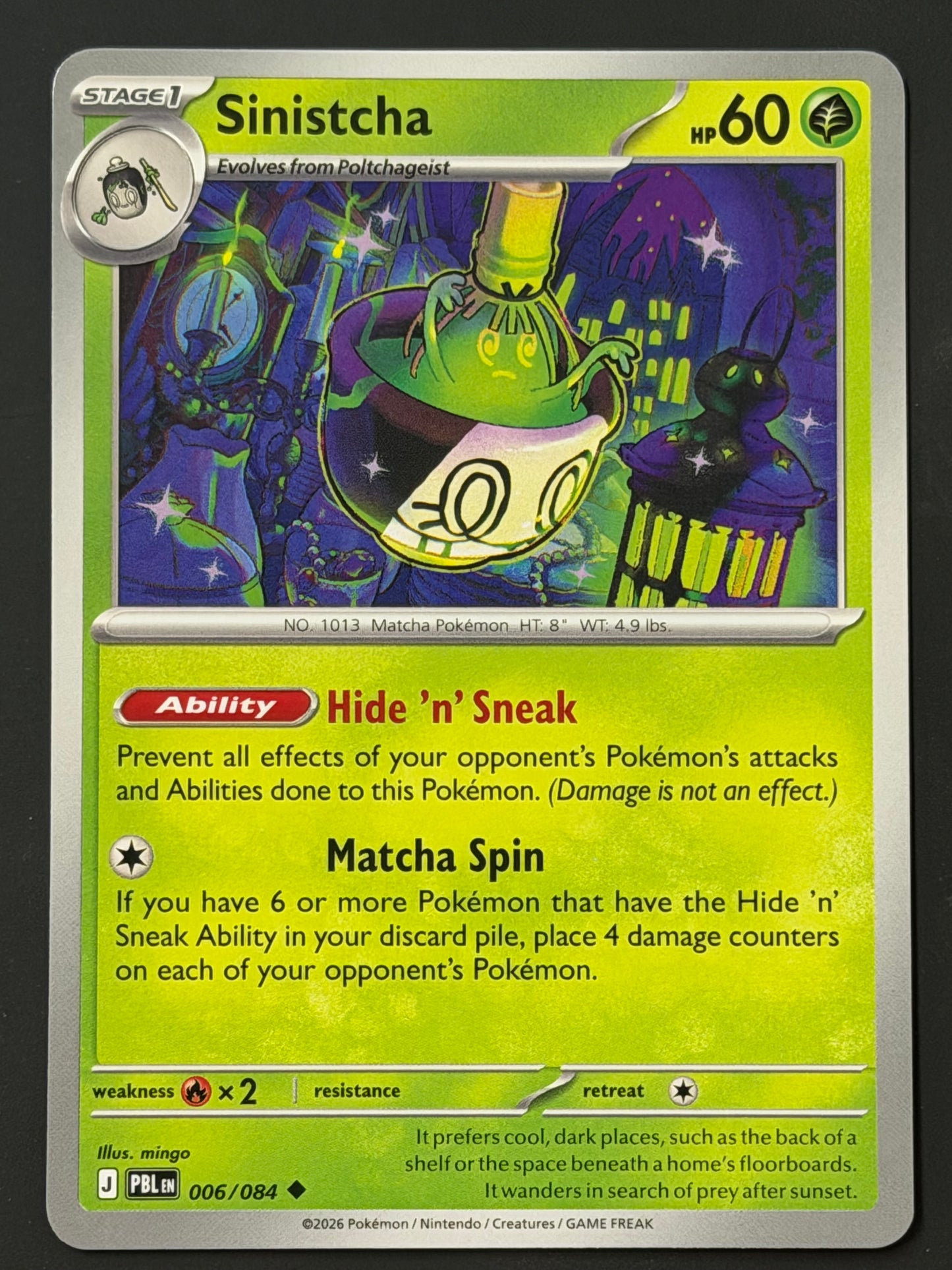 006/084 Sinistcha - Pokémon Pitch Black Uncommon