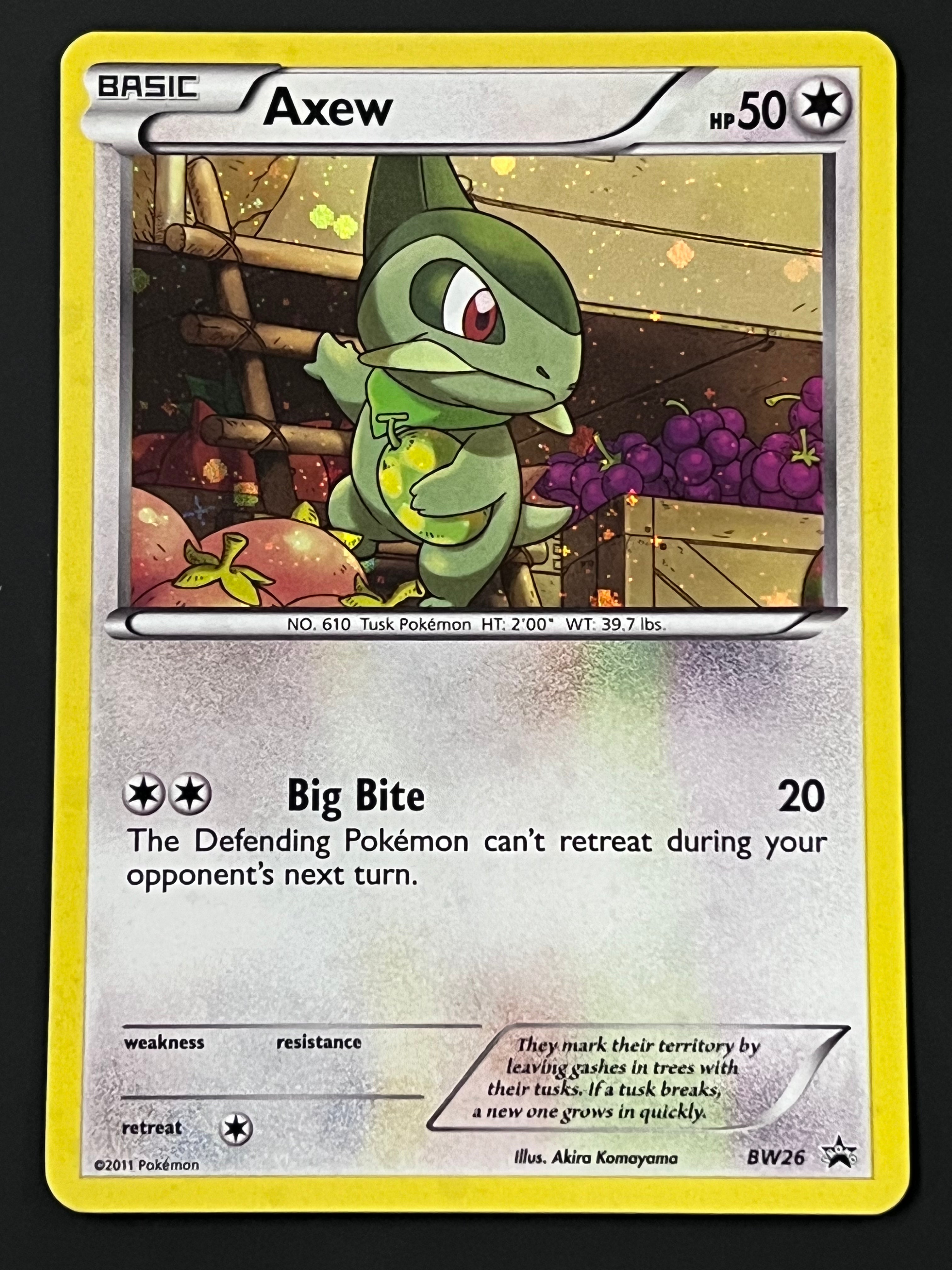 pokemon card axew BW26 Axew