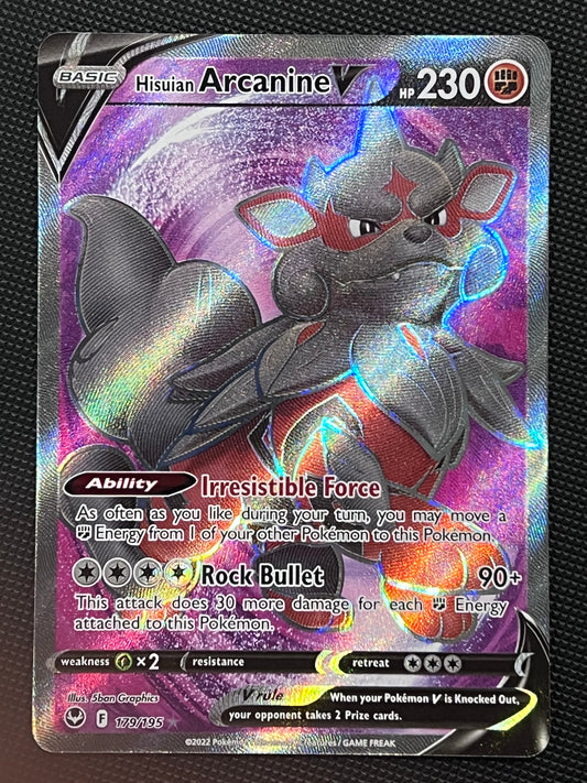 179/195 Hisuian Arcanine V - Pokémon Silver Tempest Full Art
