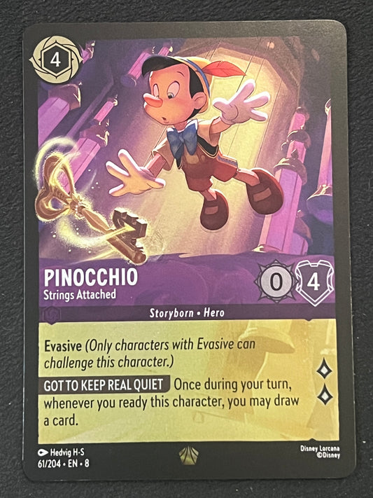 061/204 Pinocchio - Disney Lorcana Reign of Jafar Legendary FOIL