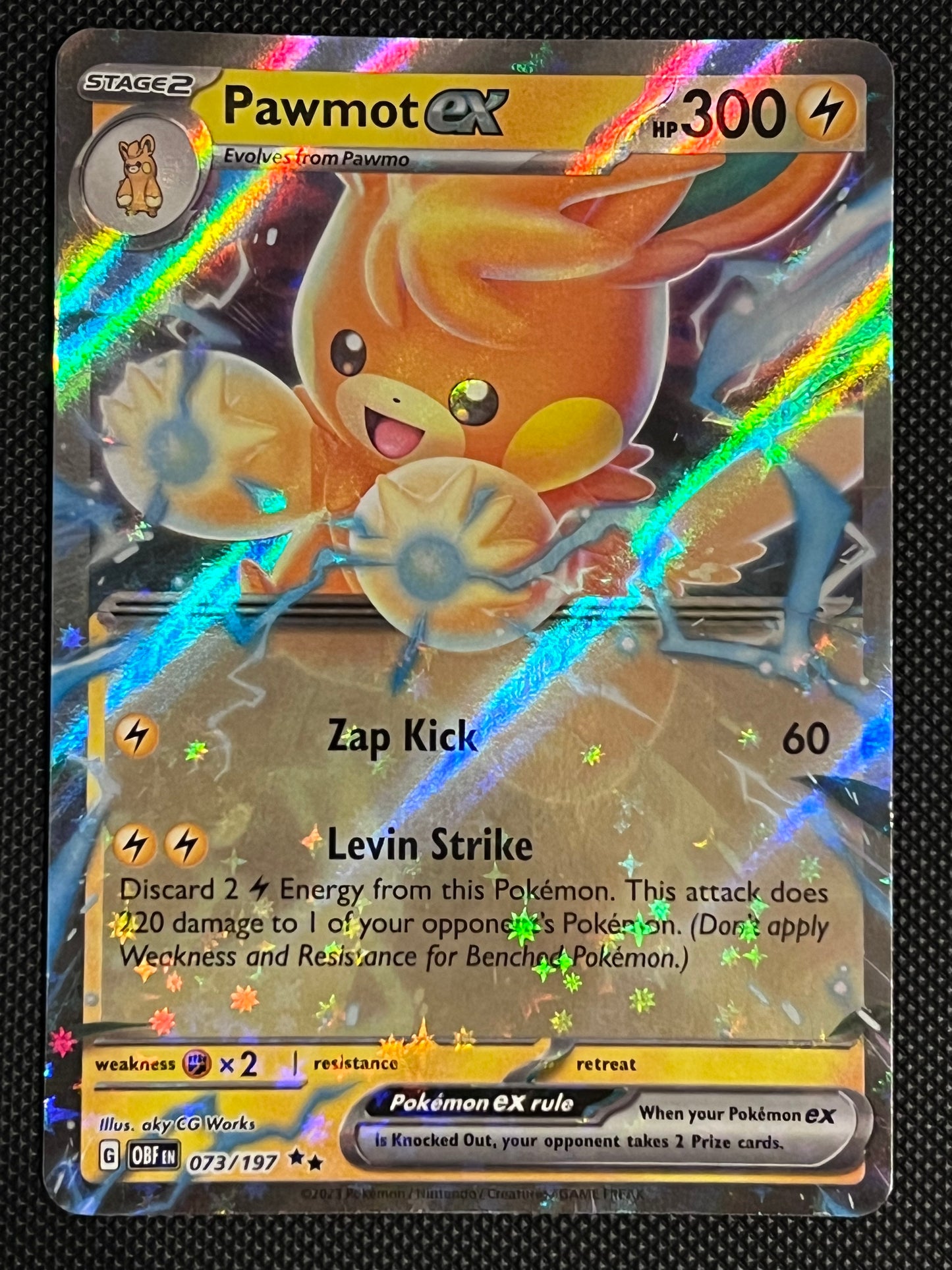 073/197 Pawmot Ex - Pokémon Obsidian Flames Double Rare