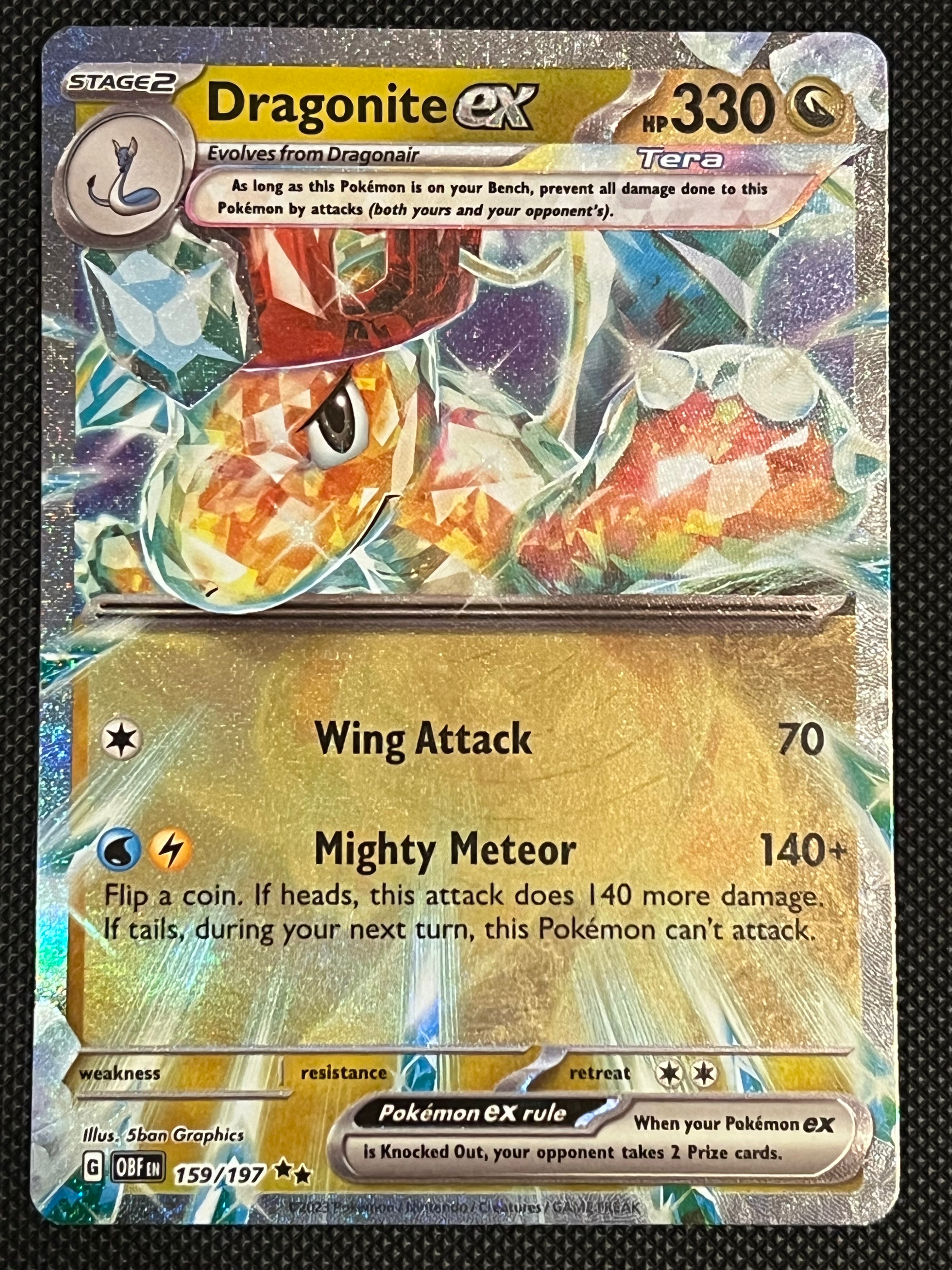 how much is a dragonite ex pokemon card worth 159/197 Dragonite Ex