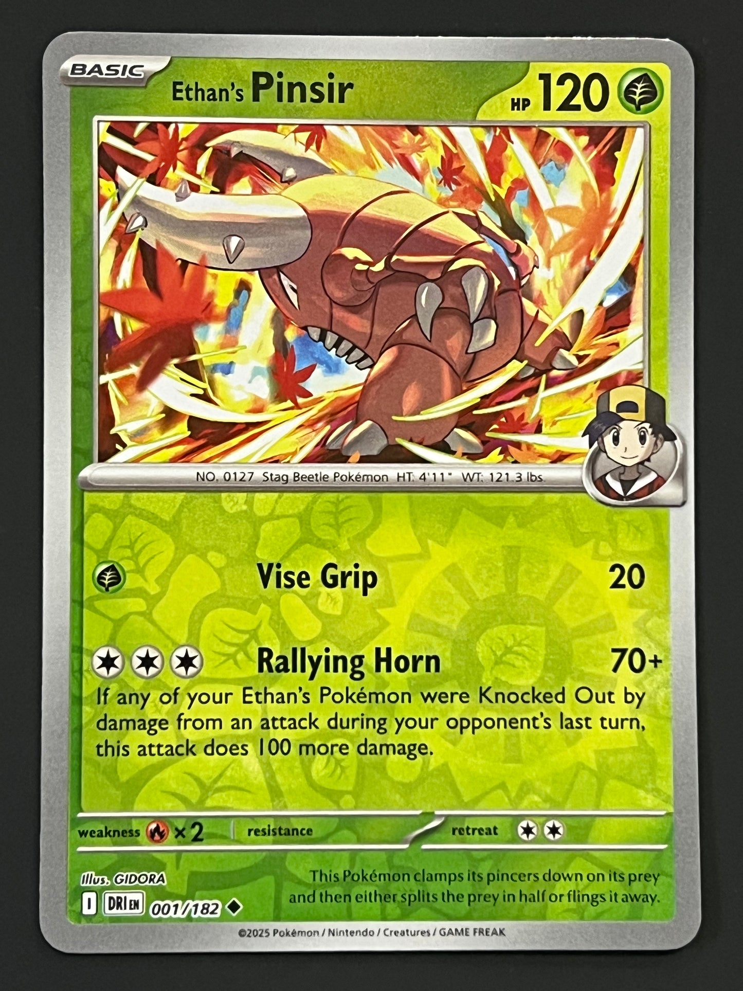 001/182 Ethan’s Pinsir - Pokémon Destined Rivals Uncommon Reverse