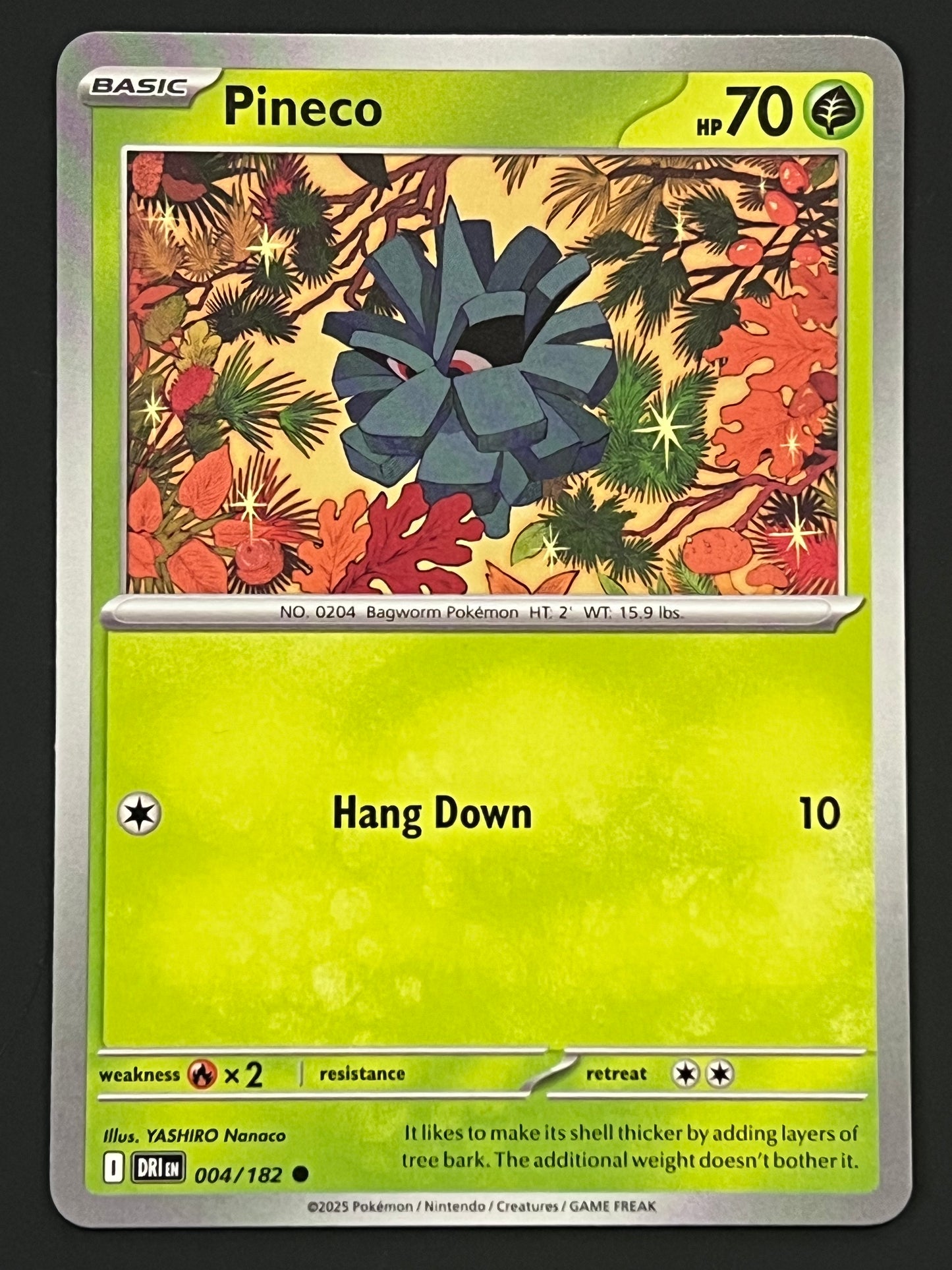 004/182 Pineco - Pokémon Destined Rivals Common