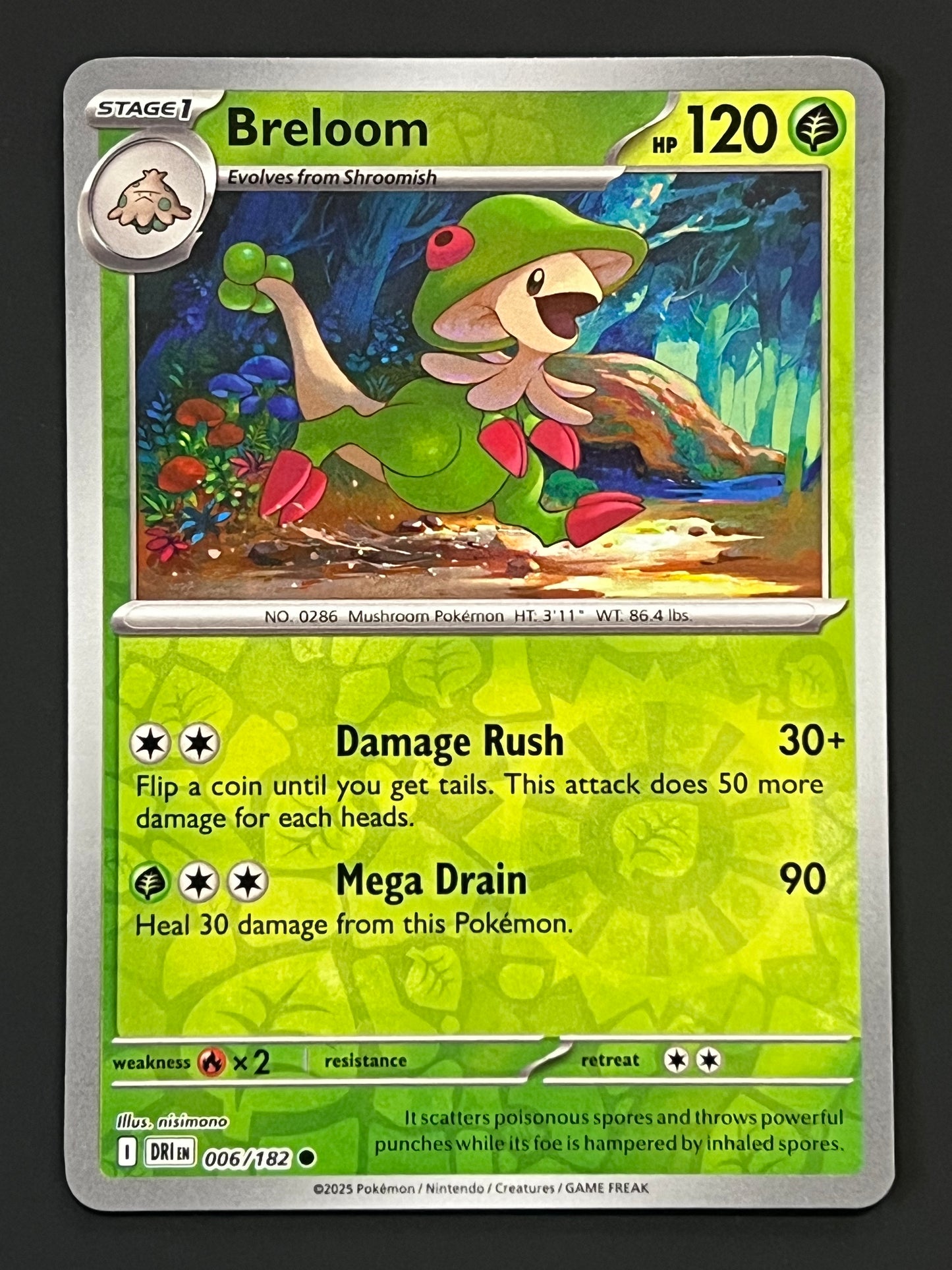 006/182 Breloom - Pokémon Destined Rivals Common Reverse