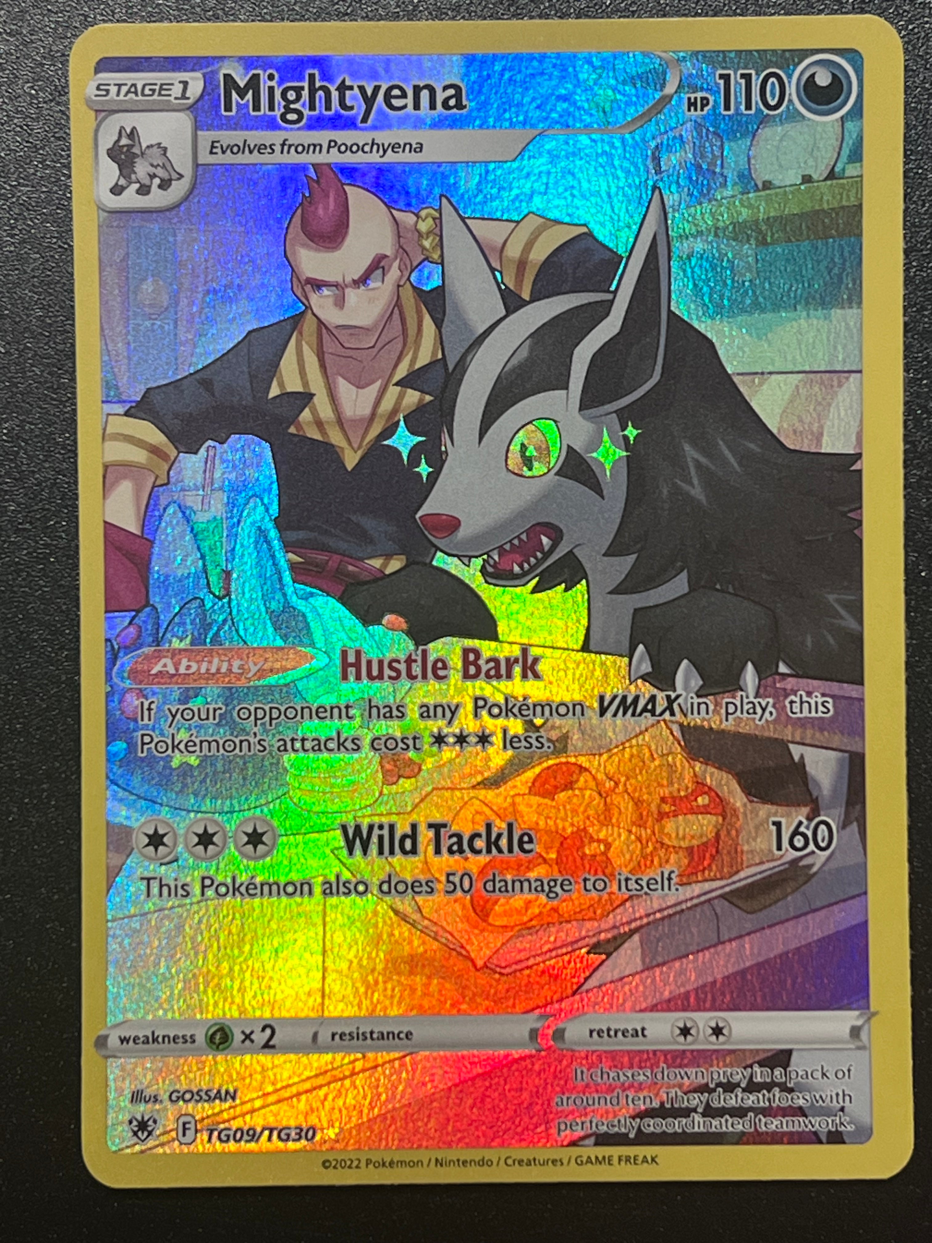 Mightyena - TG09/TG30 Astral Radiance Rare Holo Jarvvos Mightyena - TG09/TG30 Astral Radiance Rare Holo Jarvvos