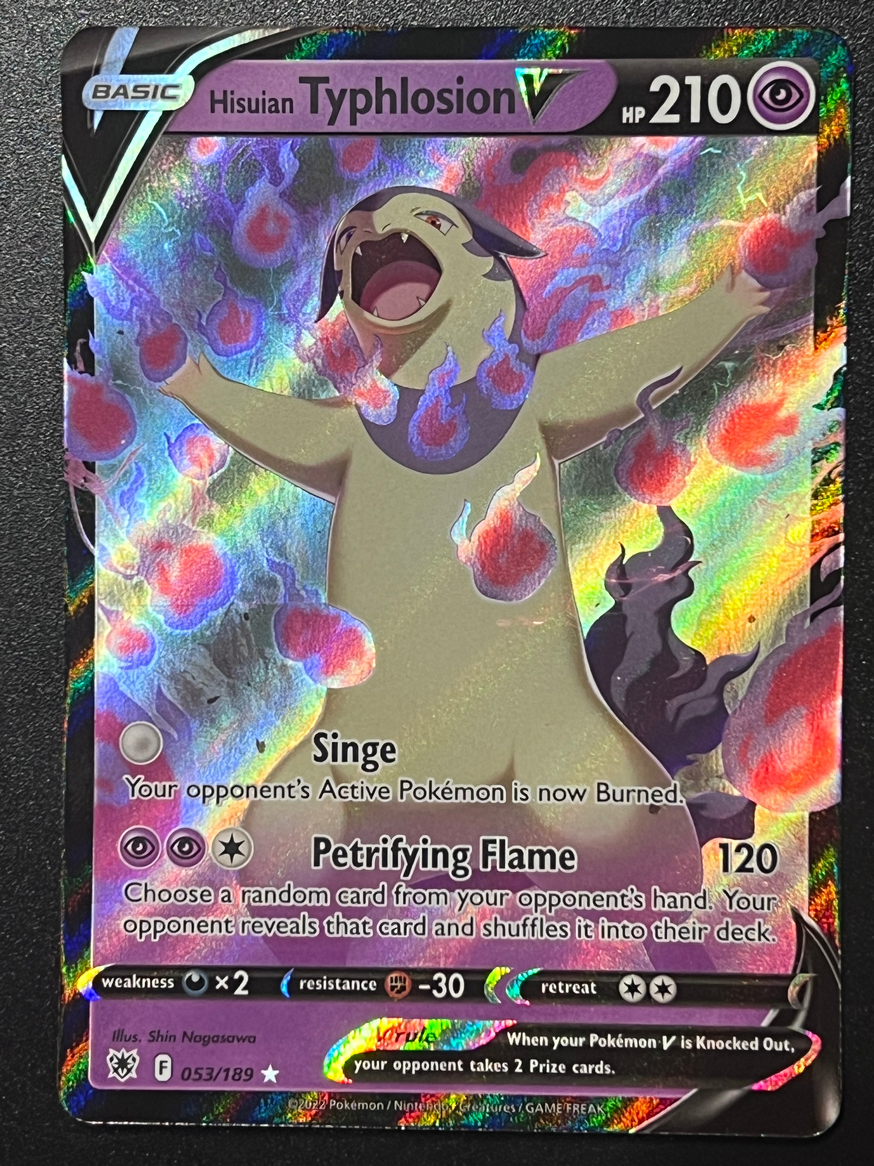 Hisuian Typhlosion V - 053/189 Astral Radiance Rare Holo Jarvvos Hisuian Typhlosion V - 053/189 Astral Radiance Rare Holo Jarvvos