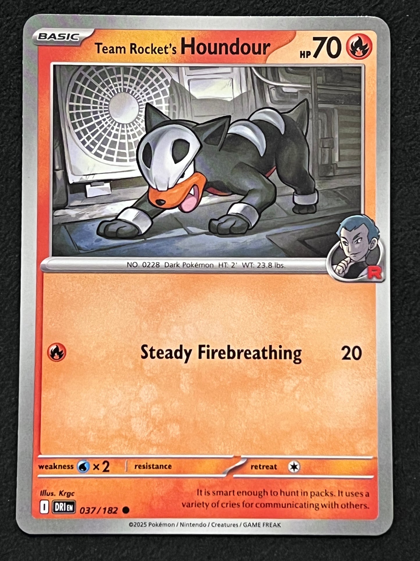 037/182 Team Rocket’s Houndour - Pokémon Destined Rivals Common