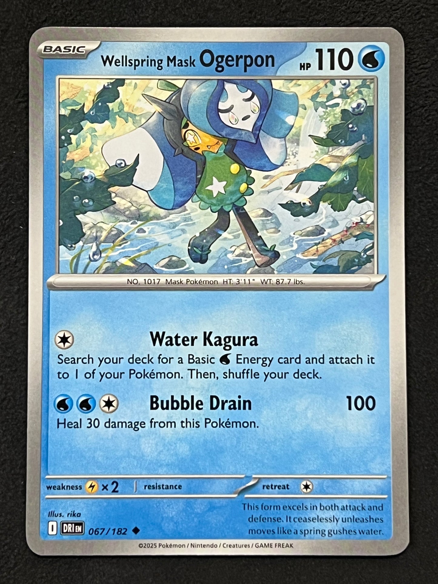 067/182 Wellspring Mask Ogerpon - Pokémon Destined Rivals Uncommon