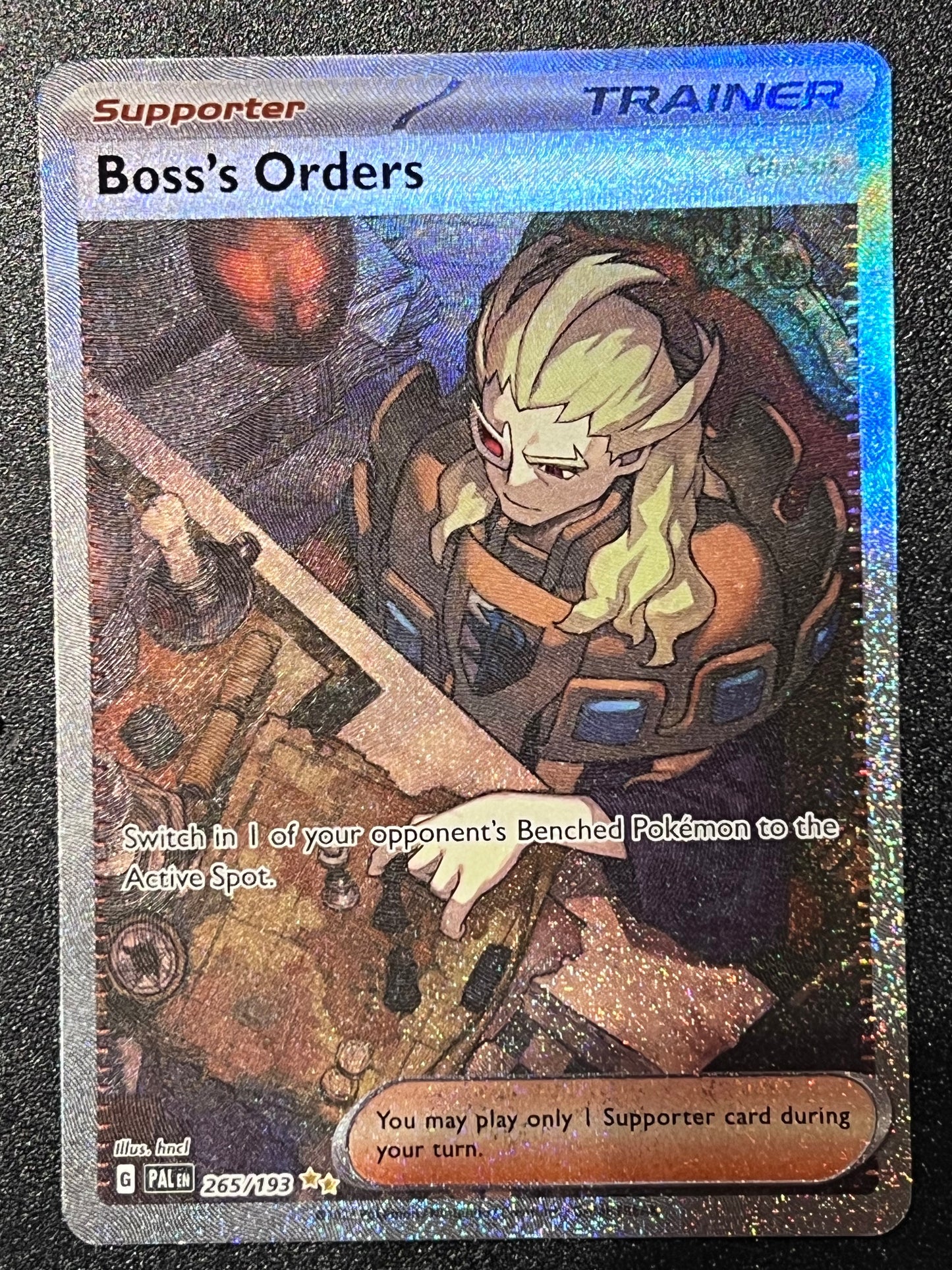 265/193 Boss’s Orders - Pokémon Paldea Evolved Special Illustration Rare