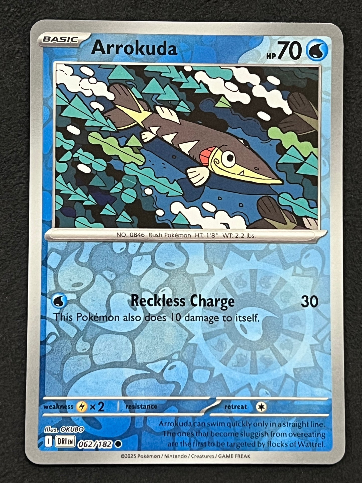 062/182 Arrokuda - Pokémon Destined Rivals Common Reverse