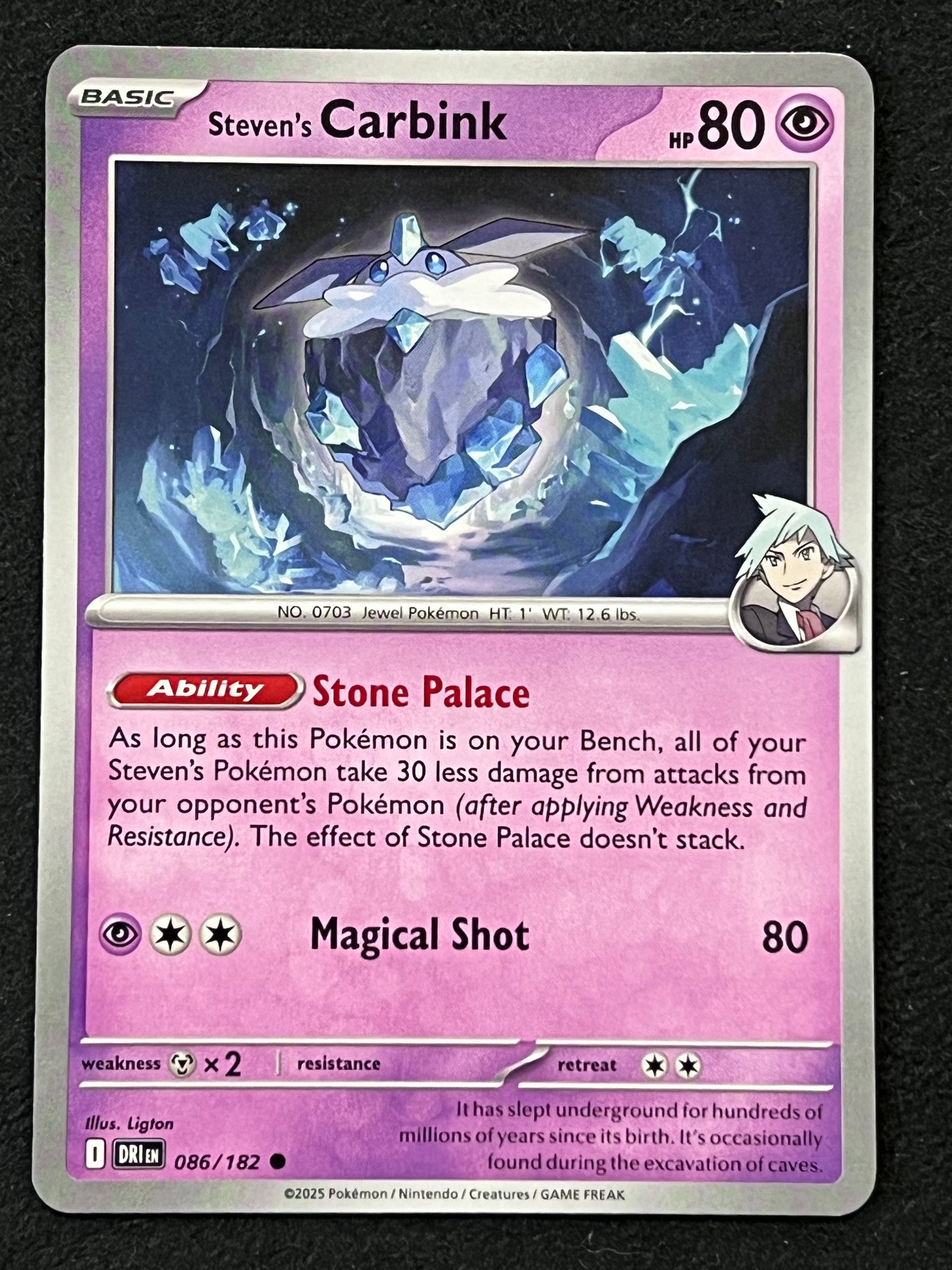 086/182 Steven’s Carbink - Pokémon Destined Rivals Common