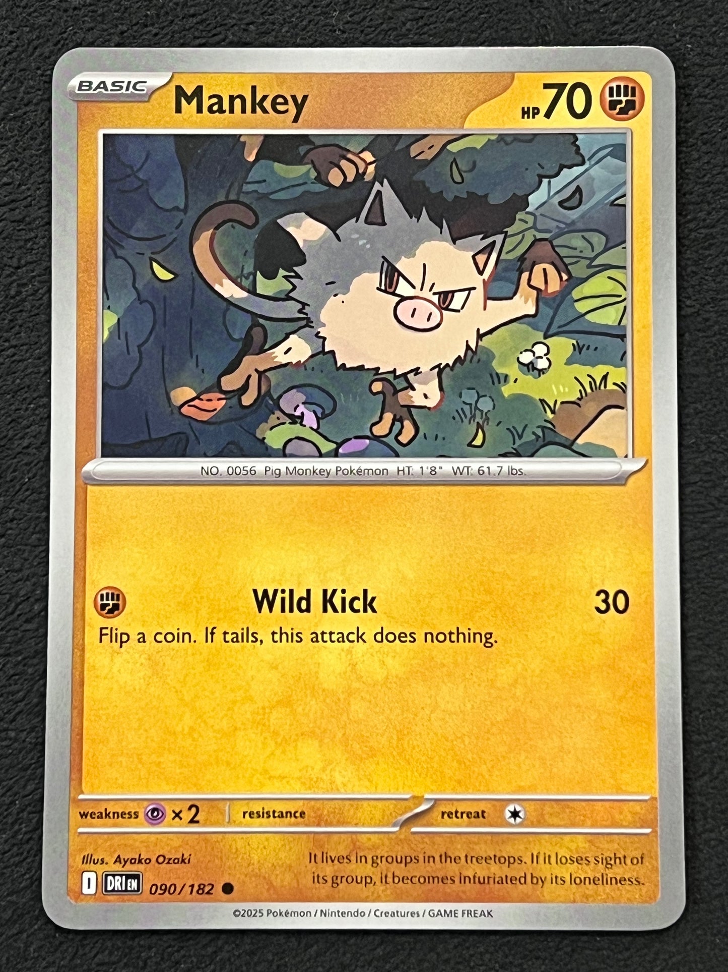 090/182 Mankey - Pokémon Destined Rivals Common