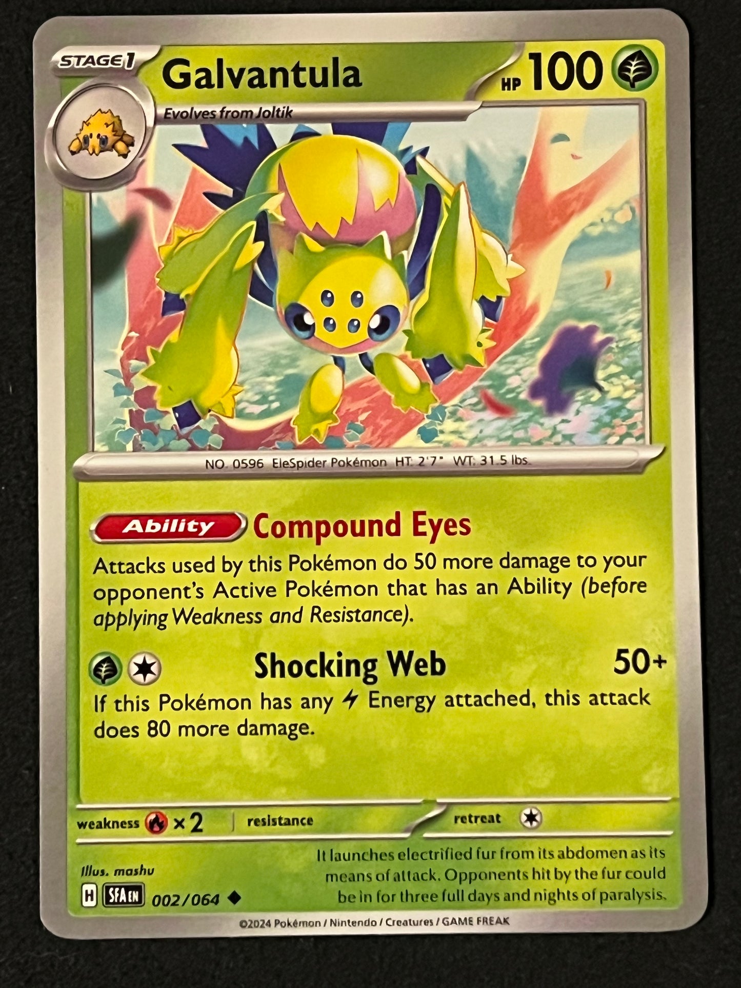 002/064 Galvantula - Pokémon Shrouded Fable Uncommon