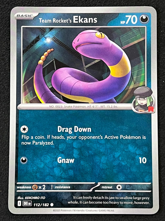 112/182 Team Rocket’s Ekans - Pokémon Destined Rivals Common