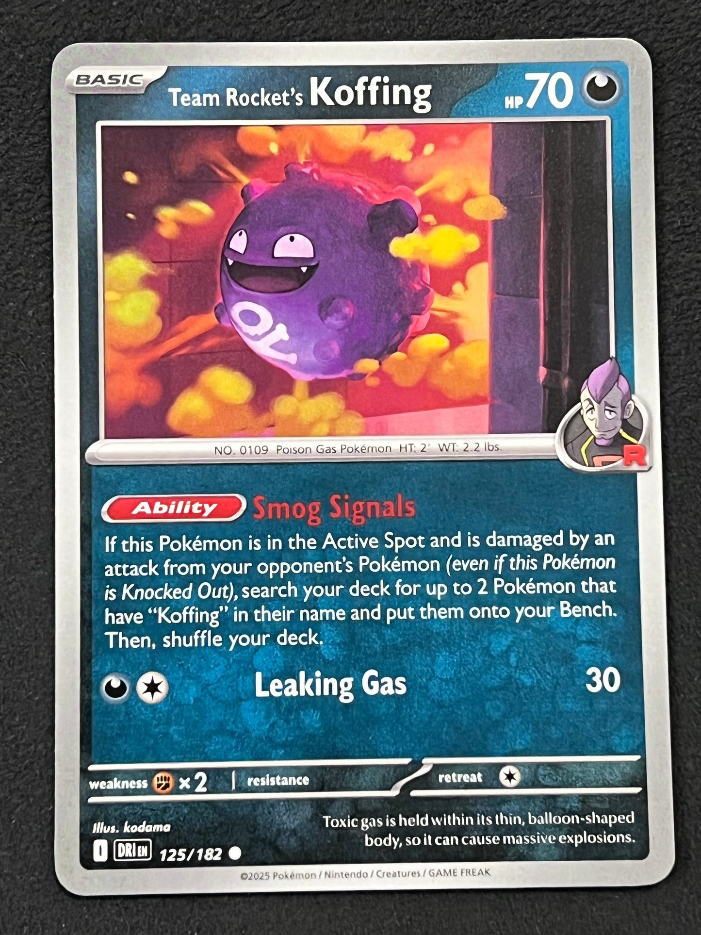 125/182 Team Rocket’s Koffing - Pokémon Destined Rivals Common