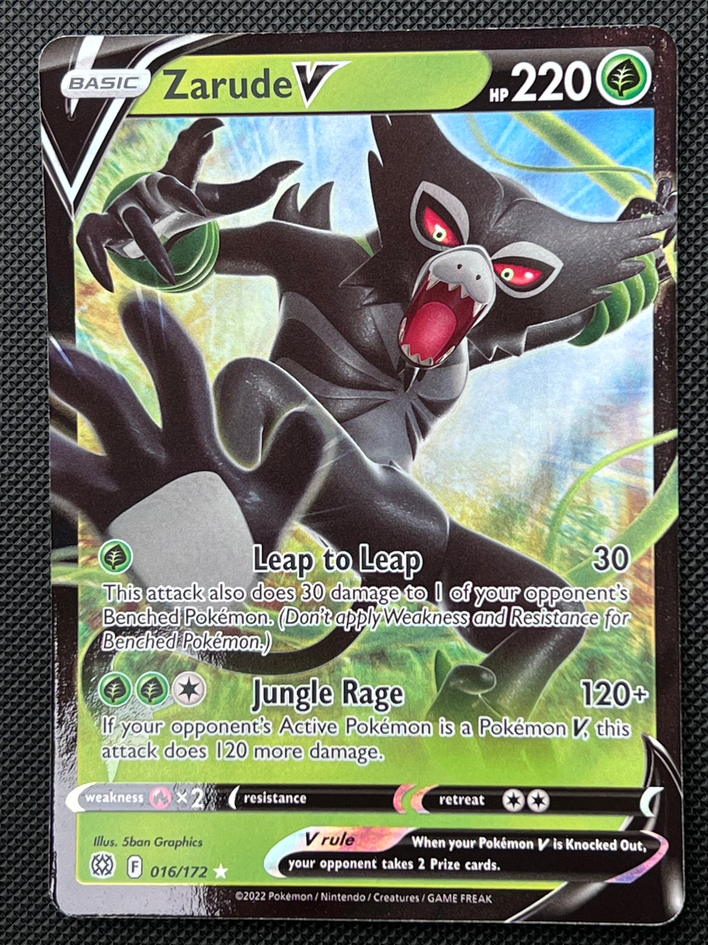 016/172 Zarude V - Pokémon Brilliant Stars Ultra Rare