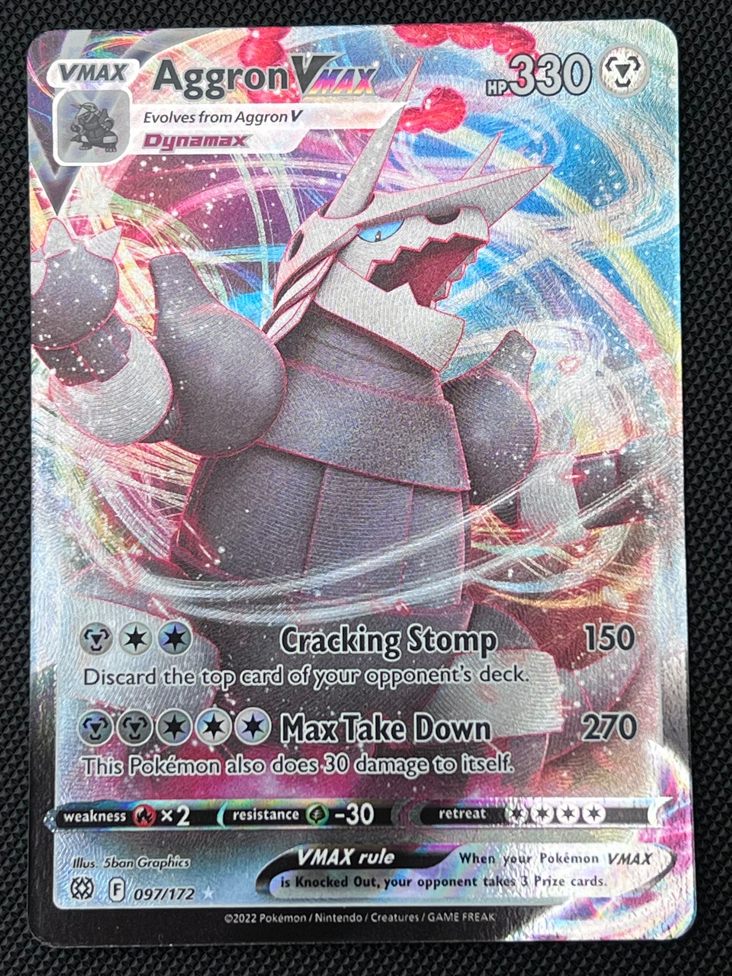 097/172 Aggron VMax - Pokémon Brilliant Stars Ultra Rare