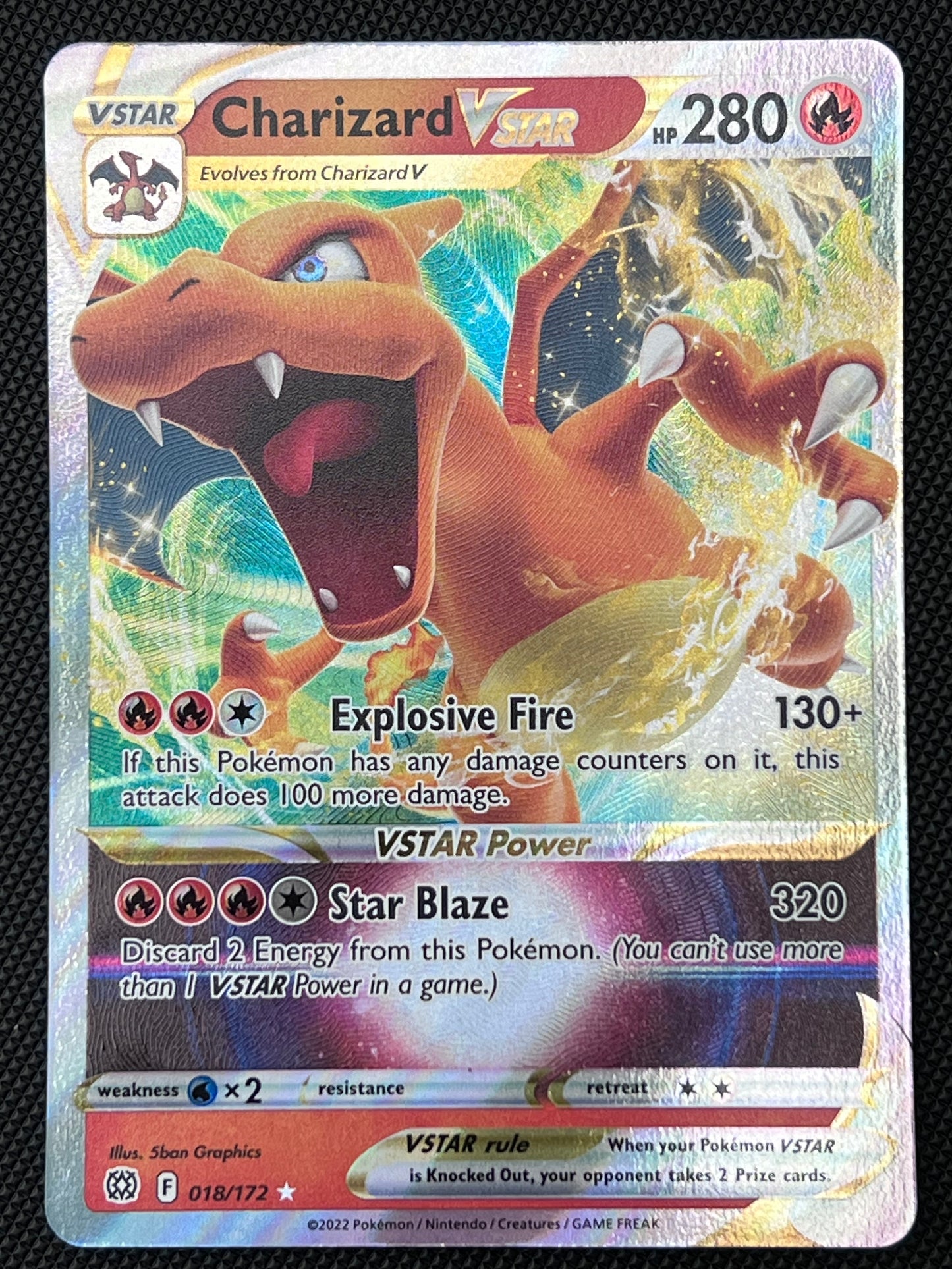 018/172 Charizard VStar - Pokémon Brilliant Stars Ultra Rare