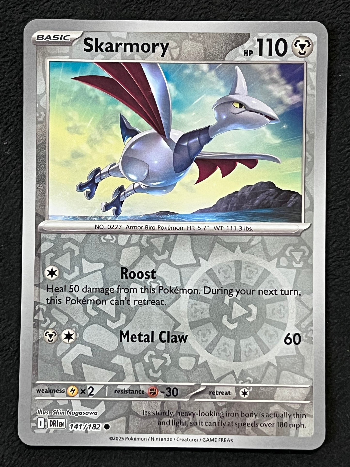 141/182 Skarmory - Pokémon Destined Rivals Common Reverse