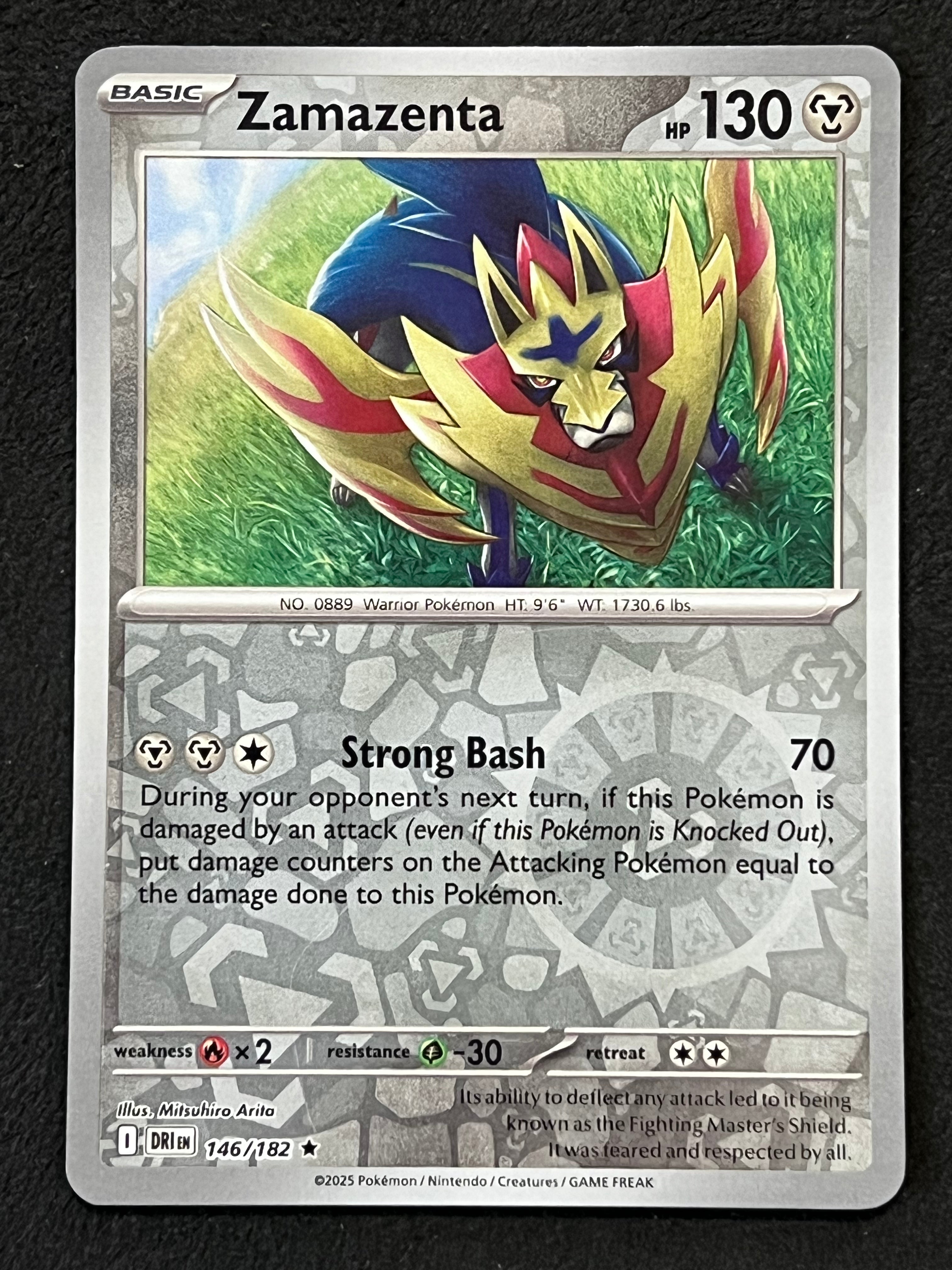 zamazenta pokemon card value 146/182 Zamazenta