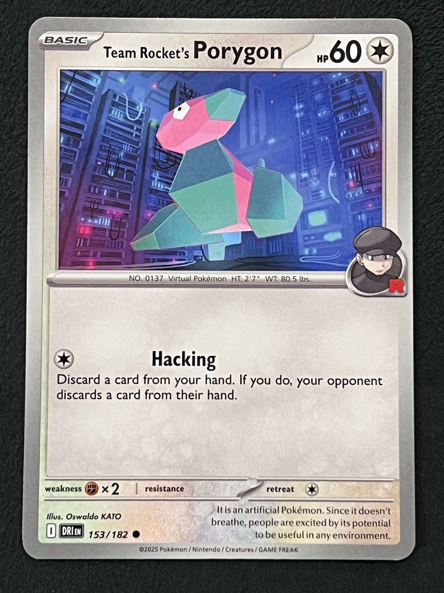 153/182 Team Rocket’s Porygon - Pokémon Destined Rivals Common