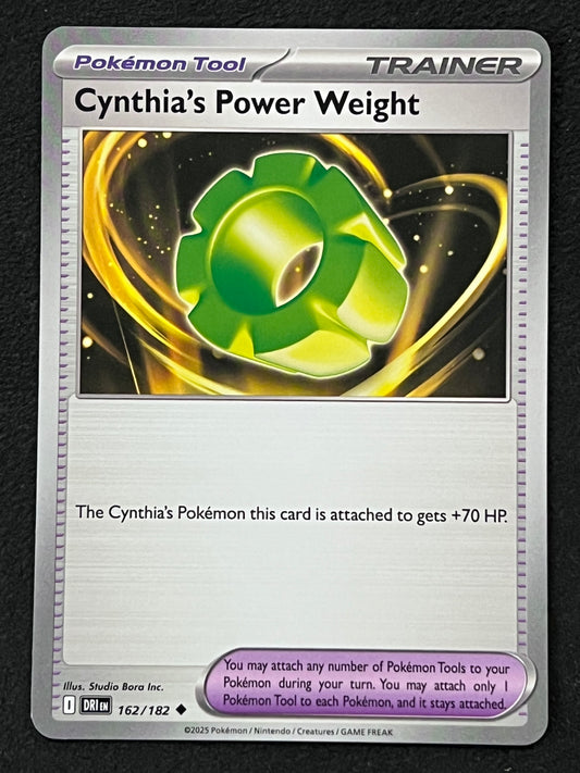 162/182 Cynthia’s Power Weight - Pokémon Destined Rivals Uncommon