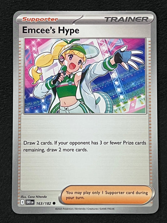 163/182 Emcee’s Hype - Pokémon Destined Rivals Common